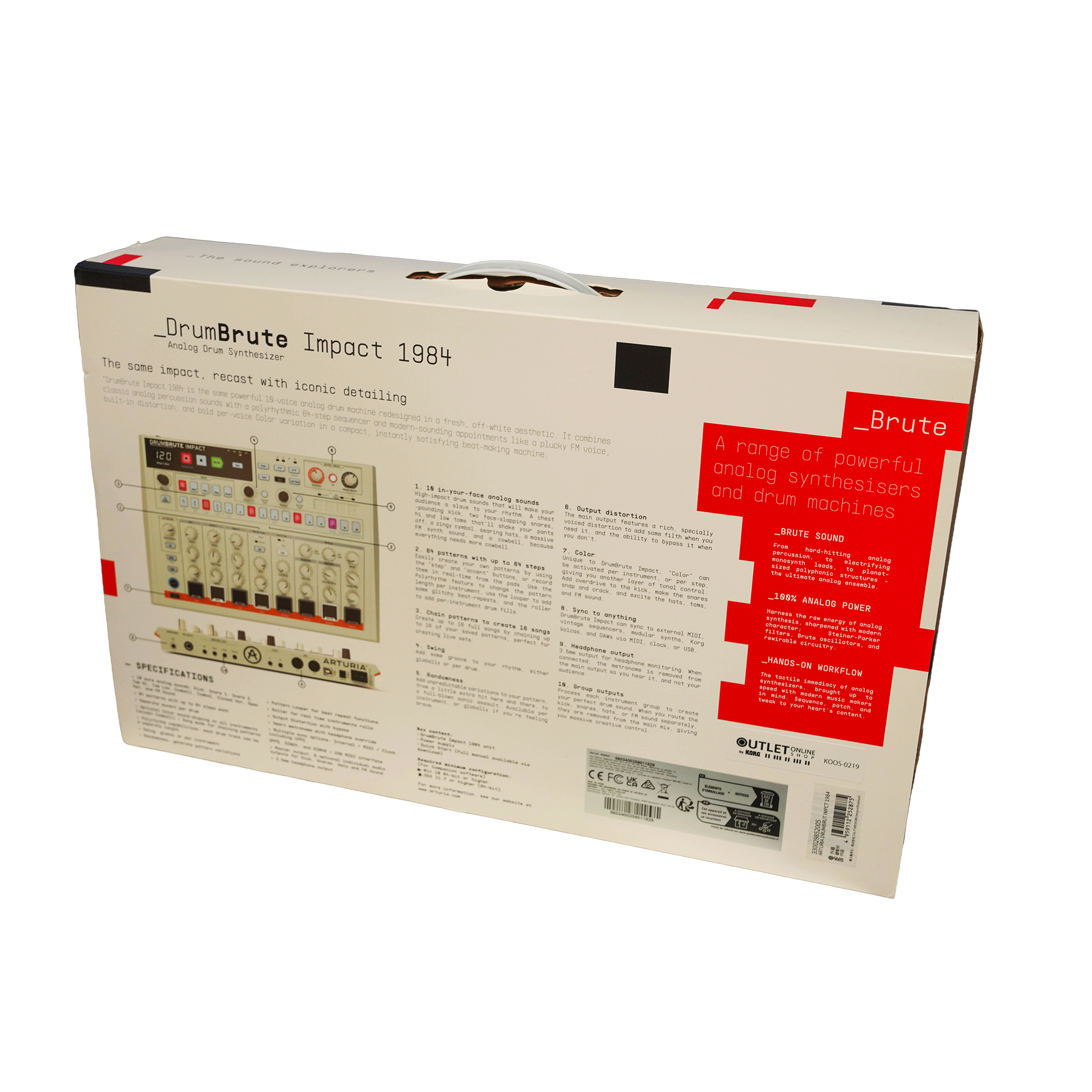 ARTURIA 個性的なドラムマシン【DRUMBRUTE IMPACT 1984】