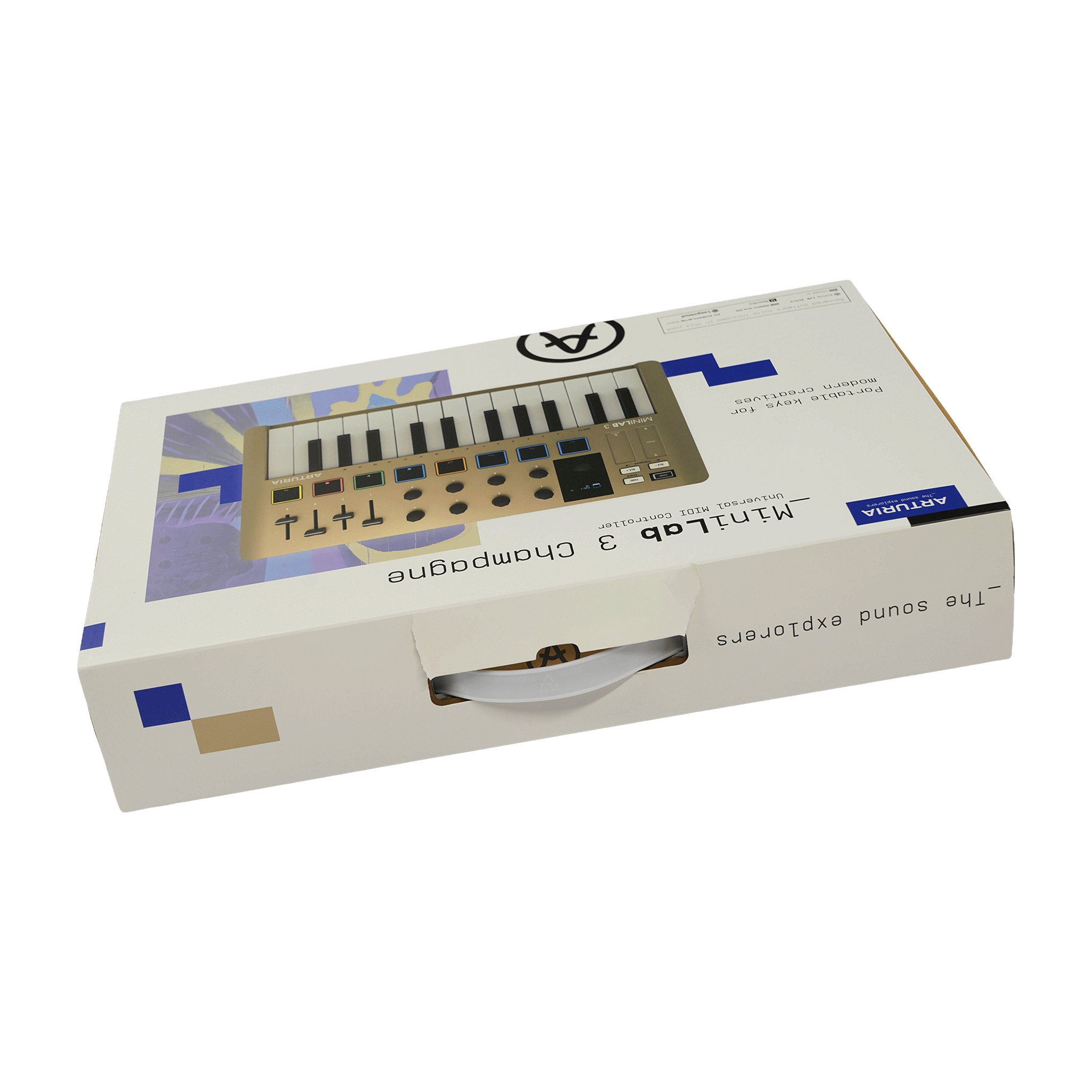 ARTURIA コンパクトなオールインワンMIDIコントローラー　【MINILAB 3 CHAMPAGNE】