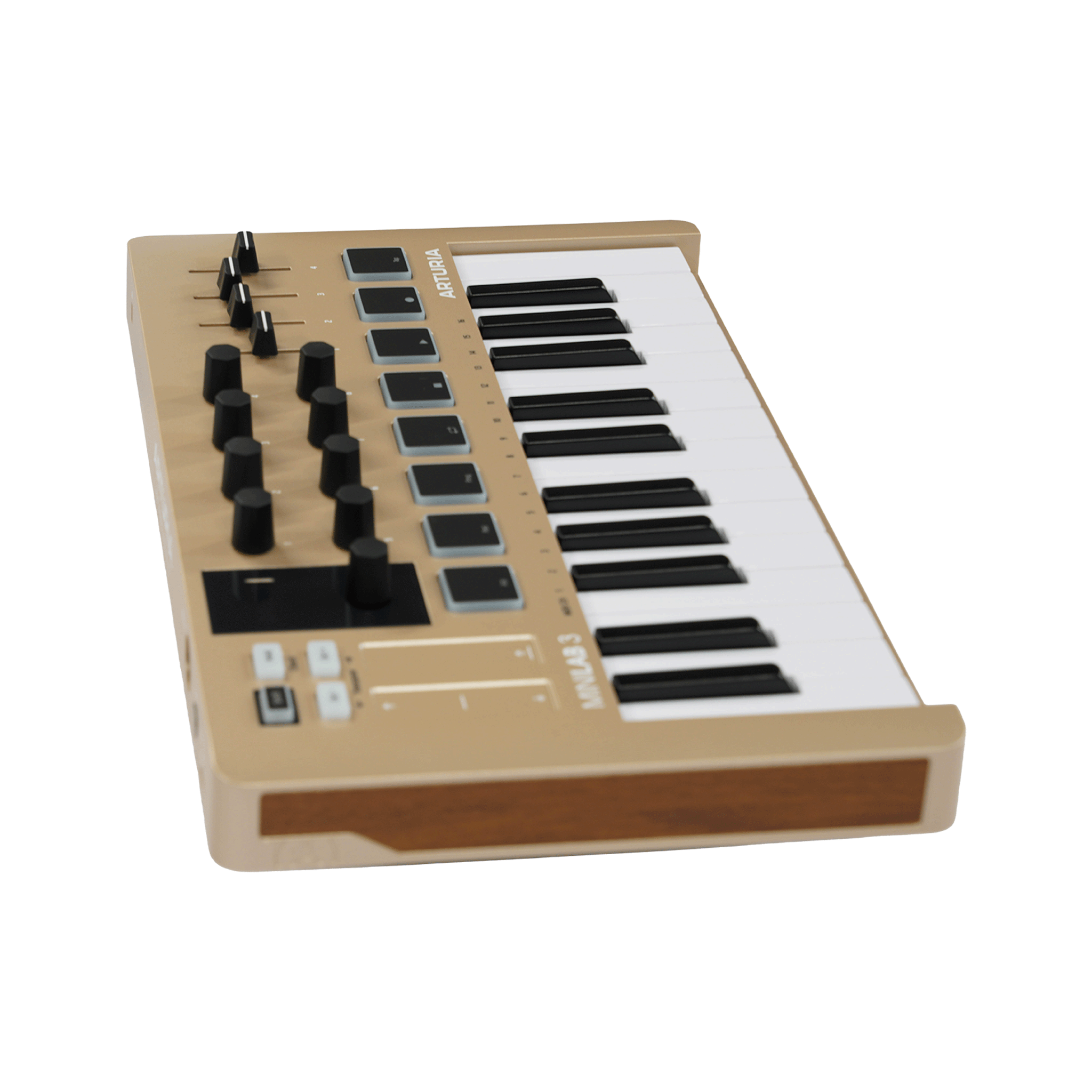 ARTURIA コンパクトなオールインワンMIDIコントローラー　【MINILAB 3 CHAMPAGNE】