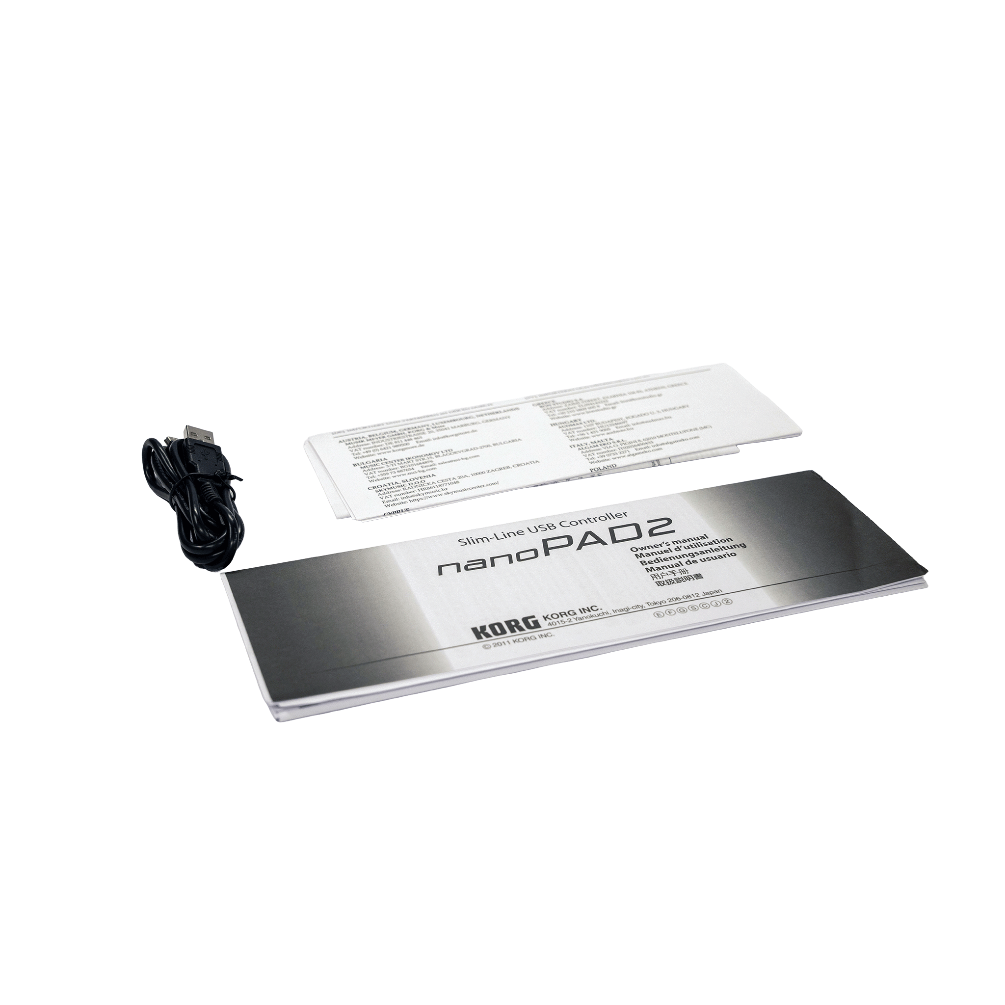 KORG DTMに最適なパッド・コントローラー【NANOPAD2-BK】