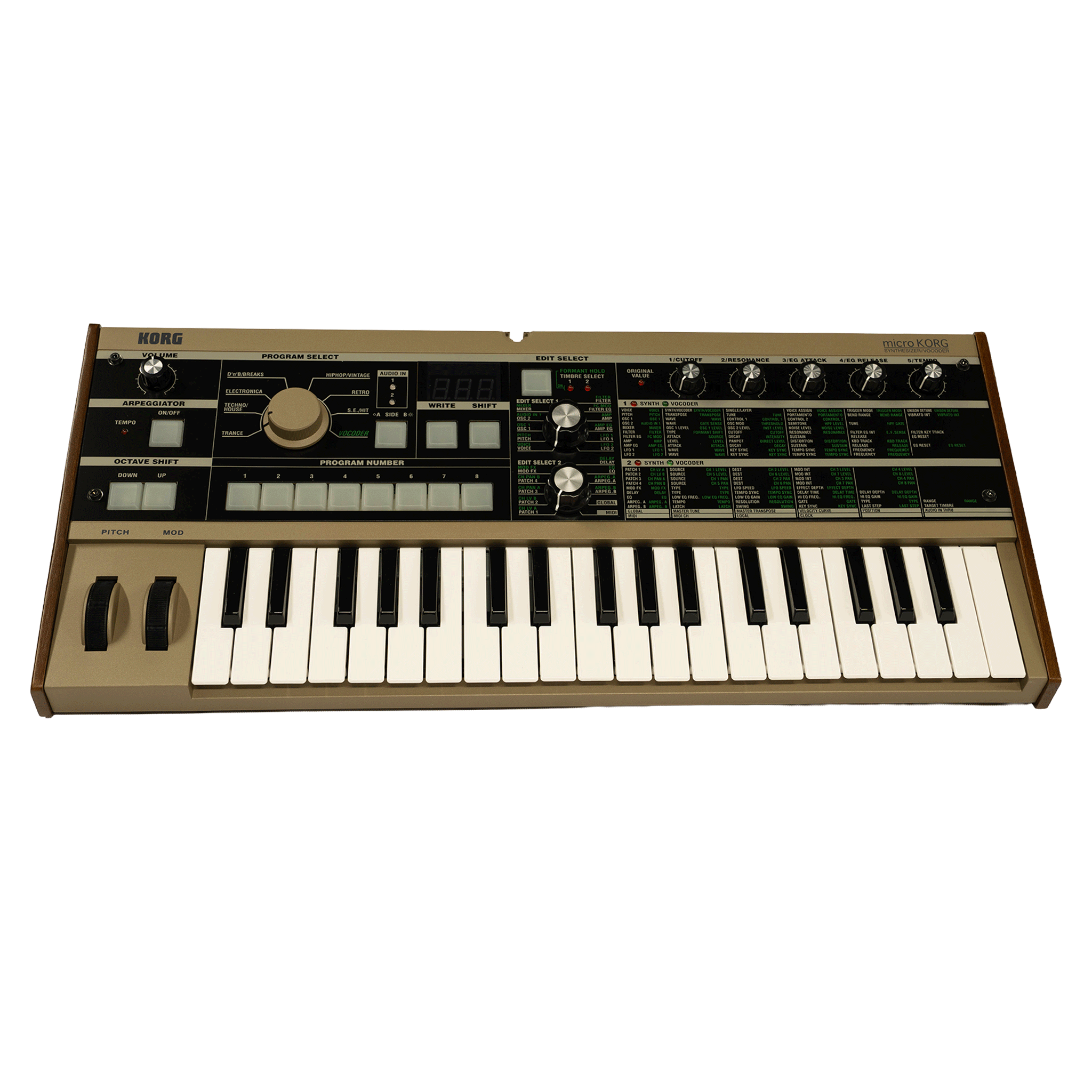 KORG ベストセラーモデル・初代の風格！【microKORG】 (コピー)