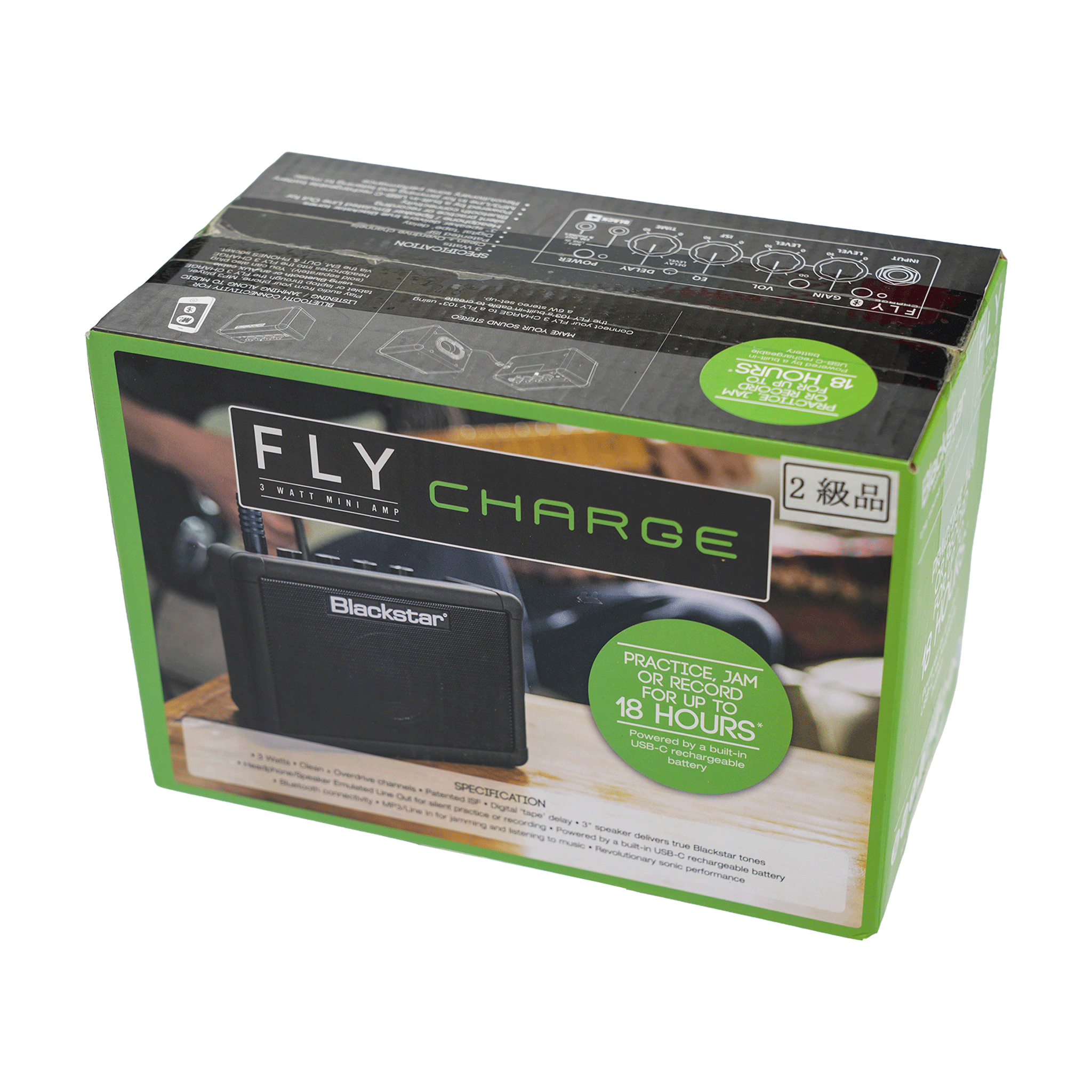 Blackstar どこへでも持ち運べる、手軽なポータブルアンプ【FLY 3 Charge Bluetooth】
