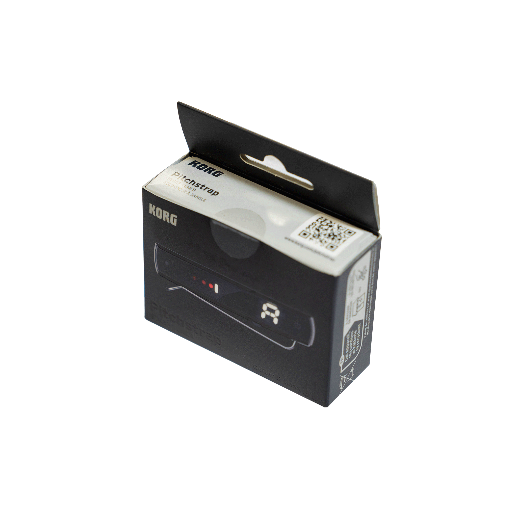 KORG 新発想！ストラップに装着するチューナー【KORG PST-1BK】