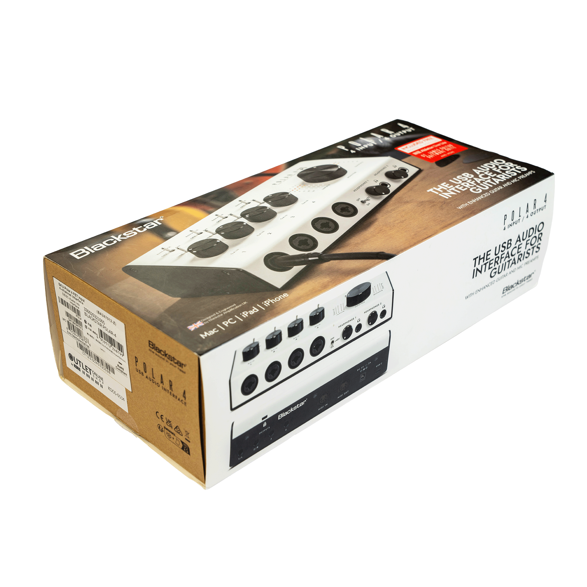 Blackstar エレキギターの録音に特化した、オーディオ・インターフェイス【POLAR 4】