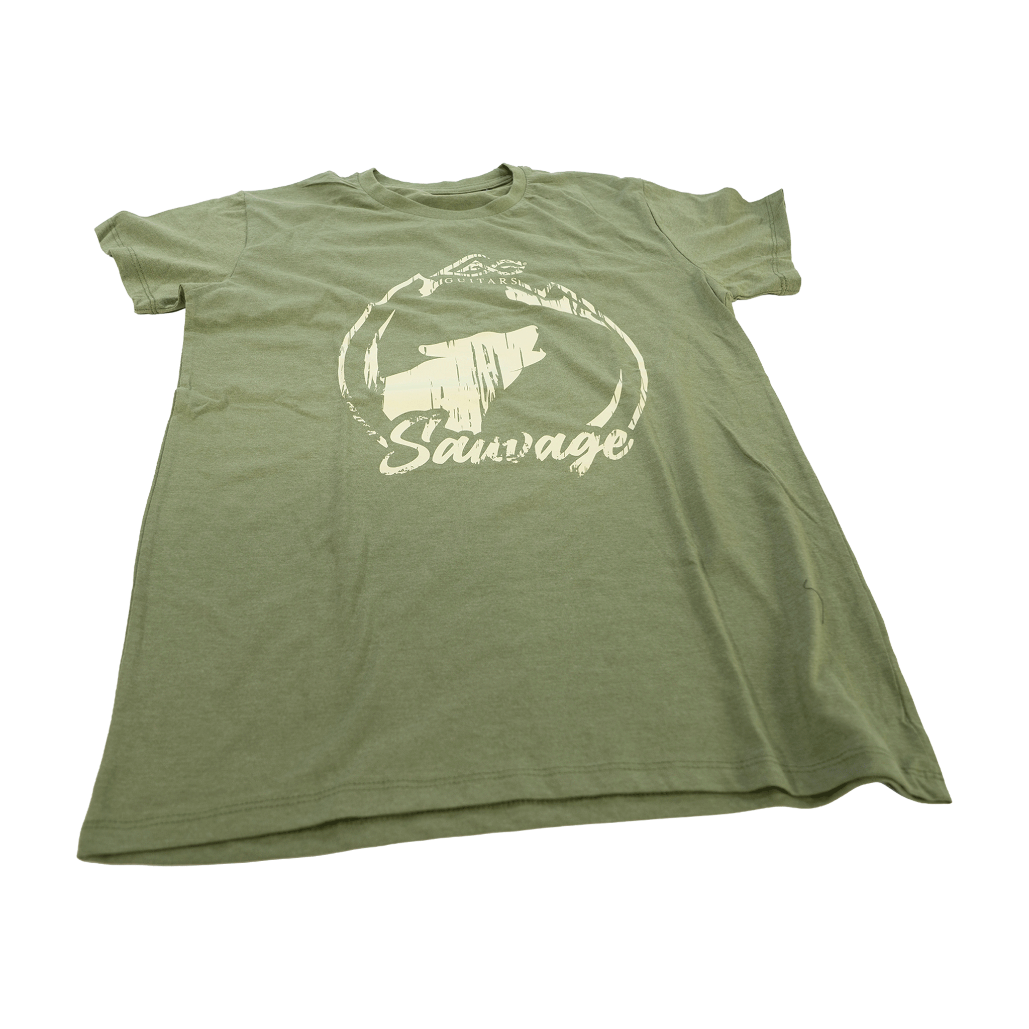 LAG Guitar  SAUVAGEのロゴがプリントされた　【オリジナル・Tシャツ（S・Lサイズ）】