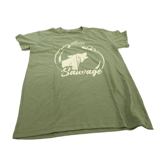 LAG Guitar  SAUVAGEのロゴがプリントされた　【オリジナル・Tシャツ（S・Lサイズ）】