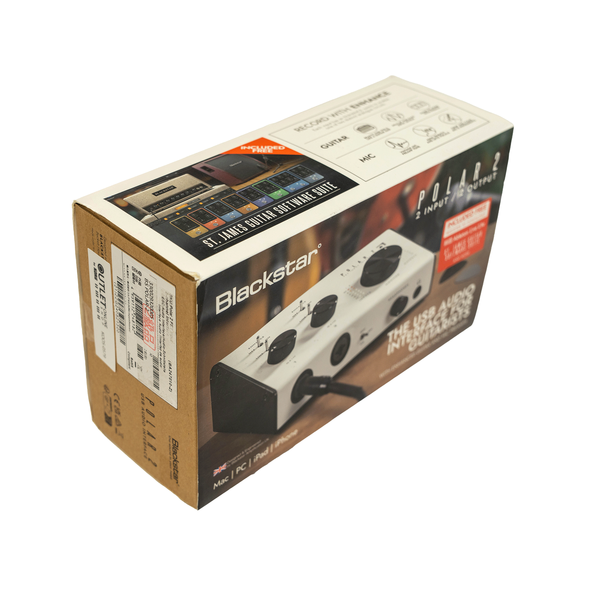 Blackstar ギタリストのためのUSB オーディオ・インターフェイス【POLAR-2】