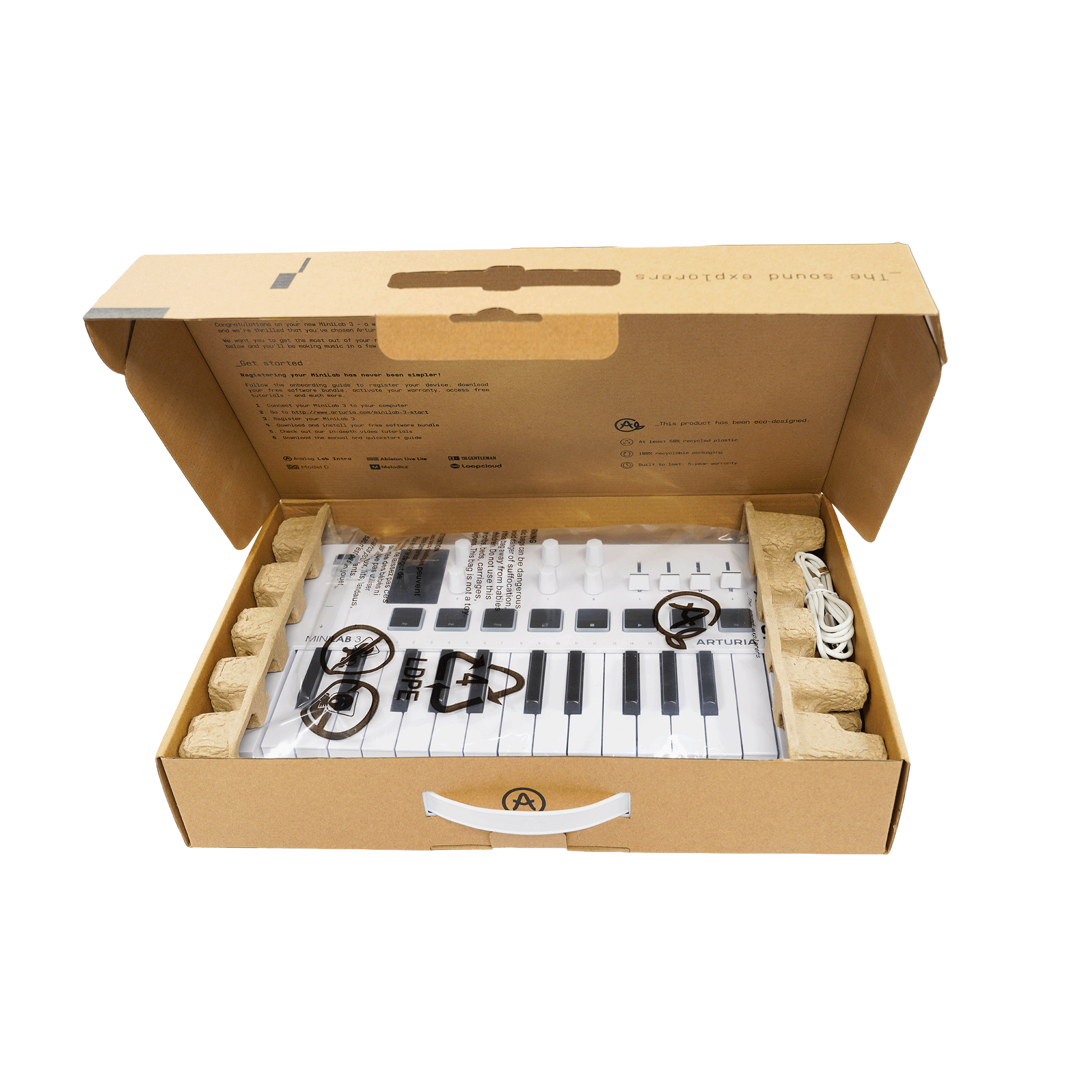 ARTURIA コンパクトなオールインワンMIDIコントローラー　【MINILAB 3】