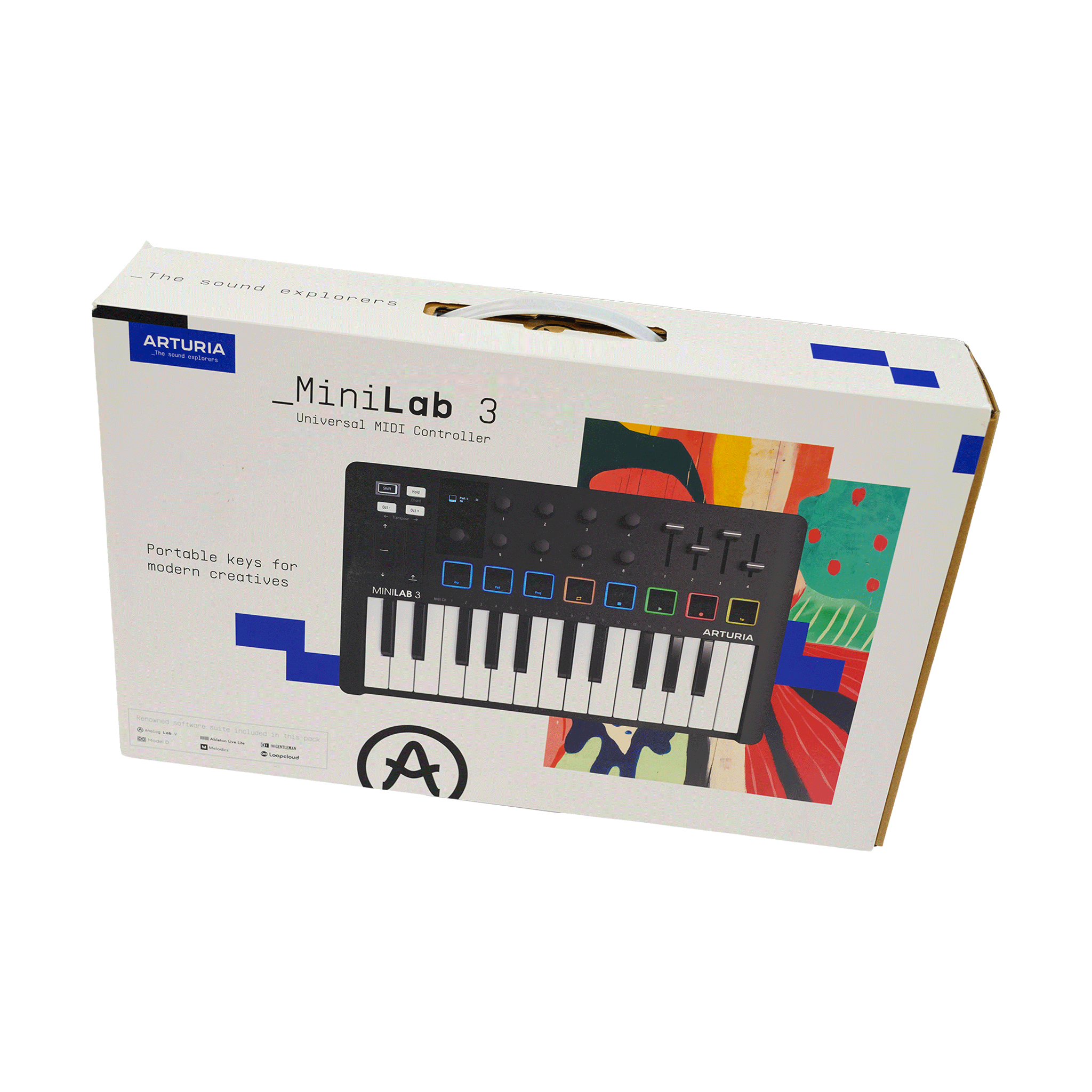 ARTURIA コンパクトなオールインワンMIDIコントローラー　【MINILAB 3 BLACK】