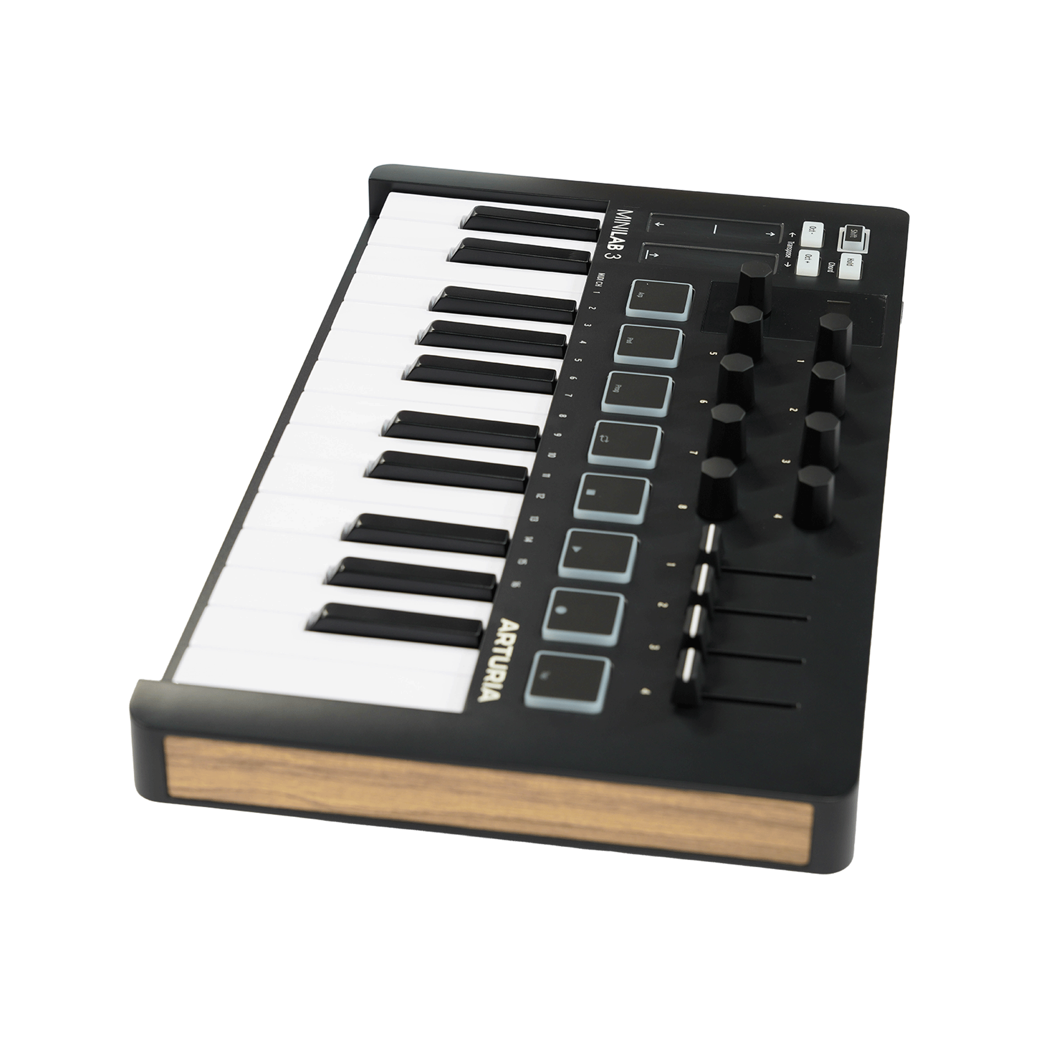 ARTURIA コンパクトなオールインワンMIDIコントローラー　【MINILAB 3 BLACK】