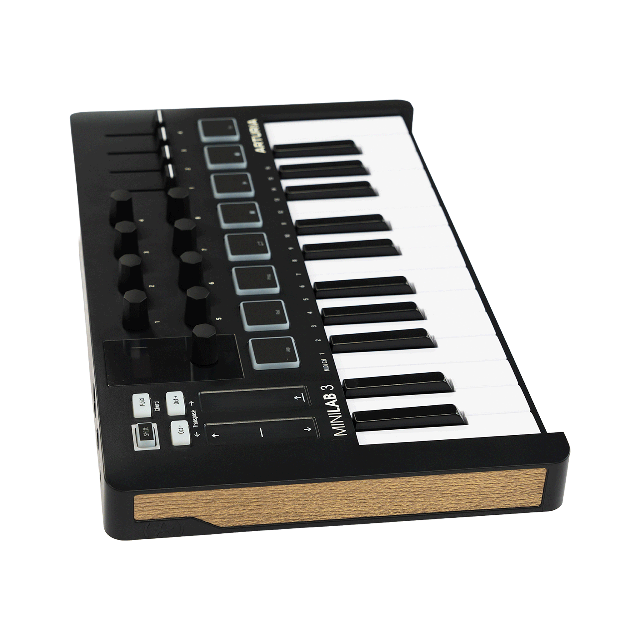 ARTURIA コンパクトなオールインワンMIDIコントローラー　【MINILAB 3 BLACK】