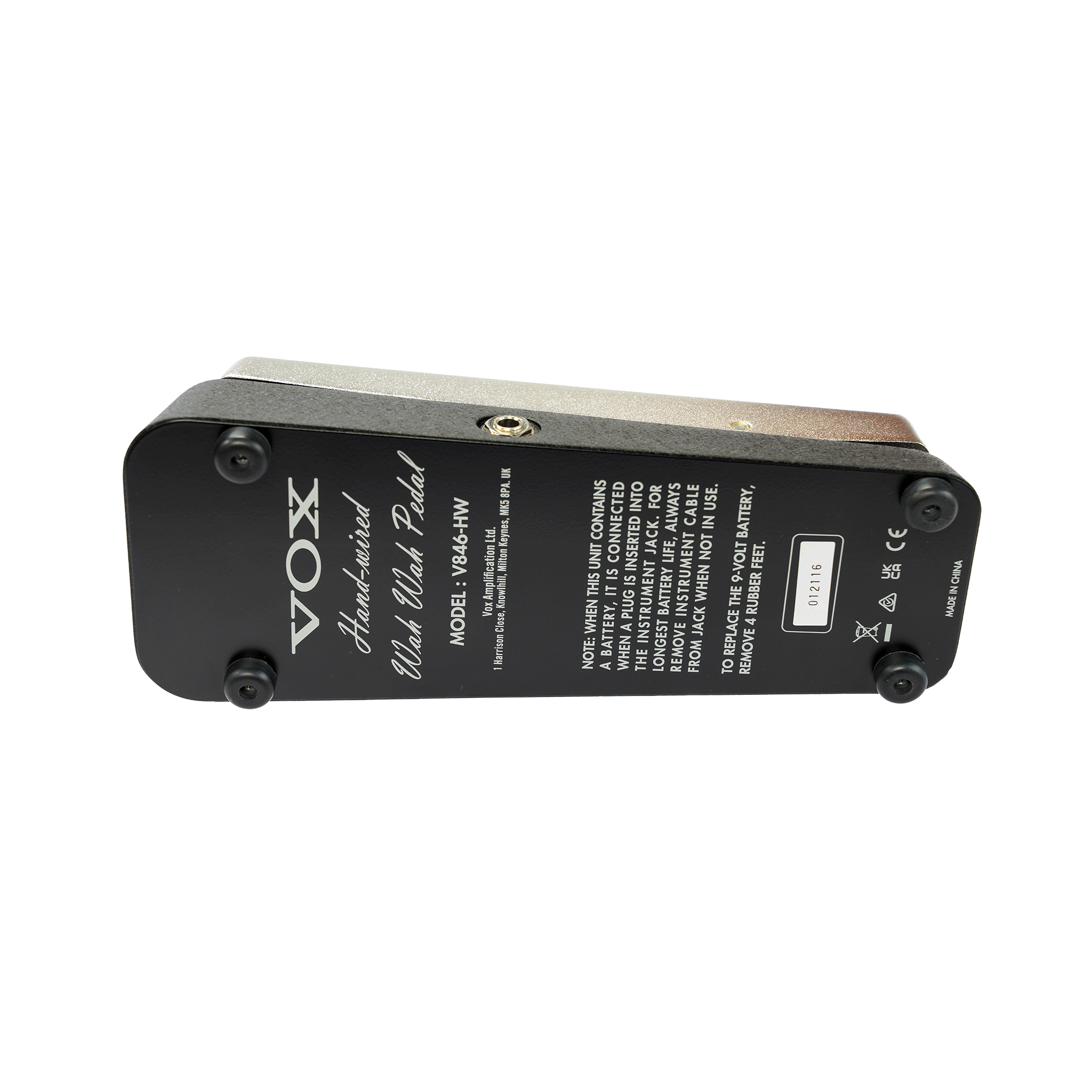 VOX （NO.3)音にとことんこだわる！ハンド・ワイヤードによるワウ・ペダル【V846-HW Wah Pedal】