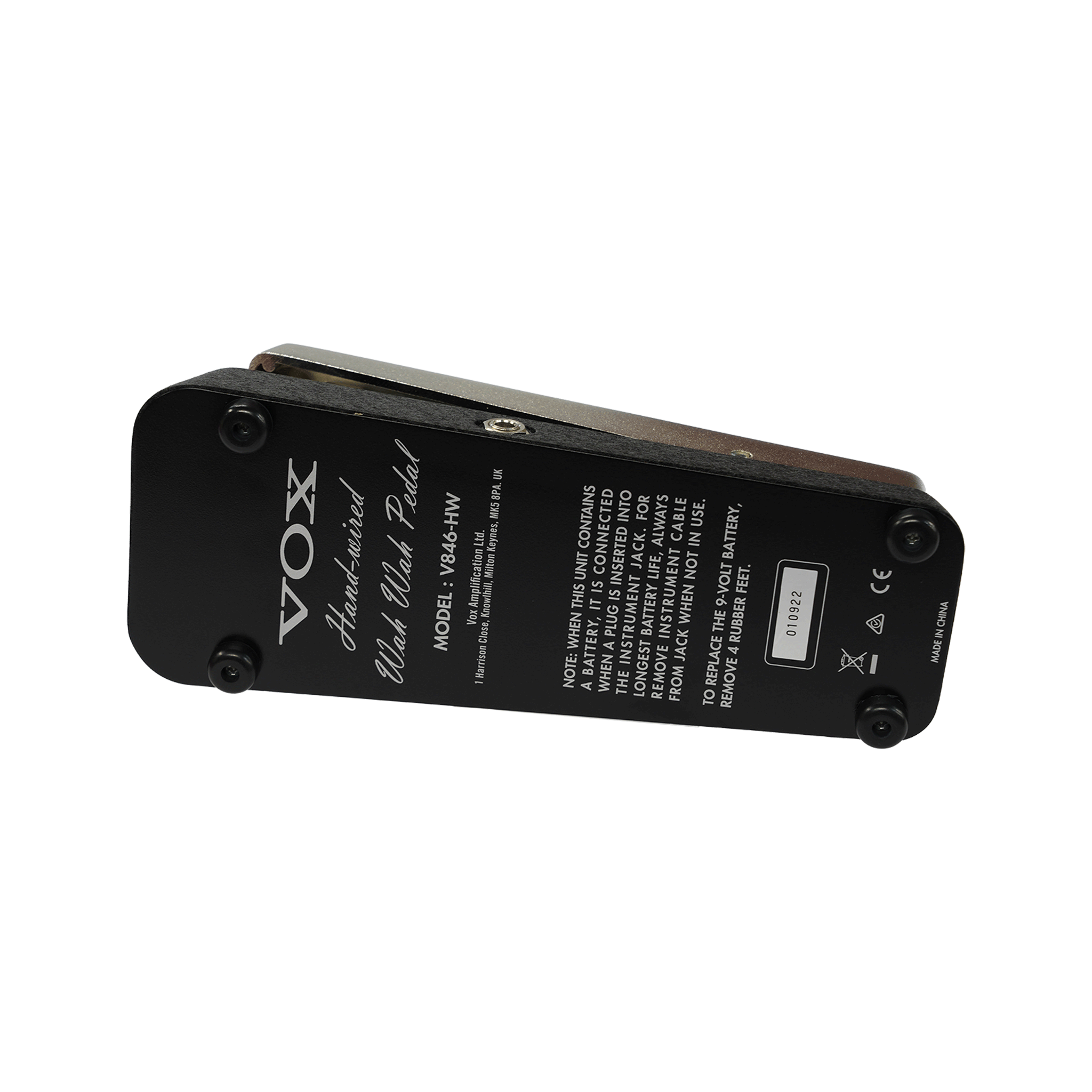 VOX （NO.7)音にとことんこだわる！ハンド・ワイヤードによるワウ・ペダル【V846-HW Wah Pedal】