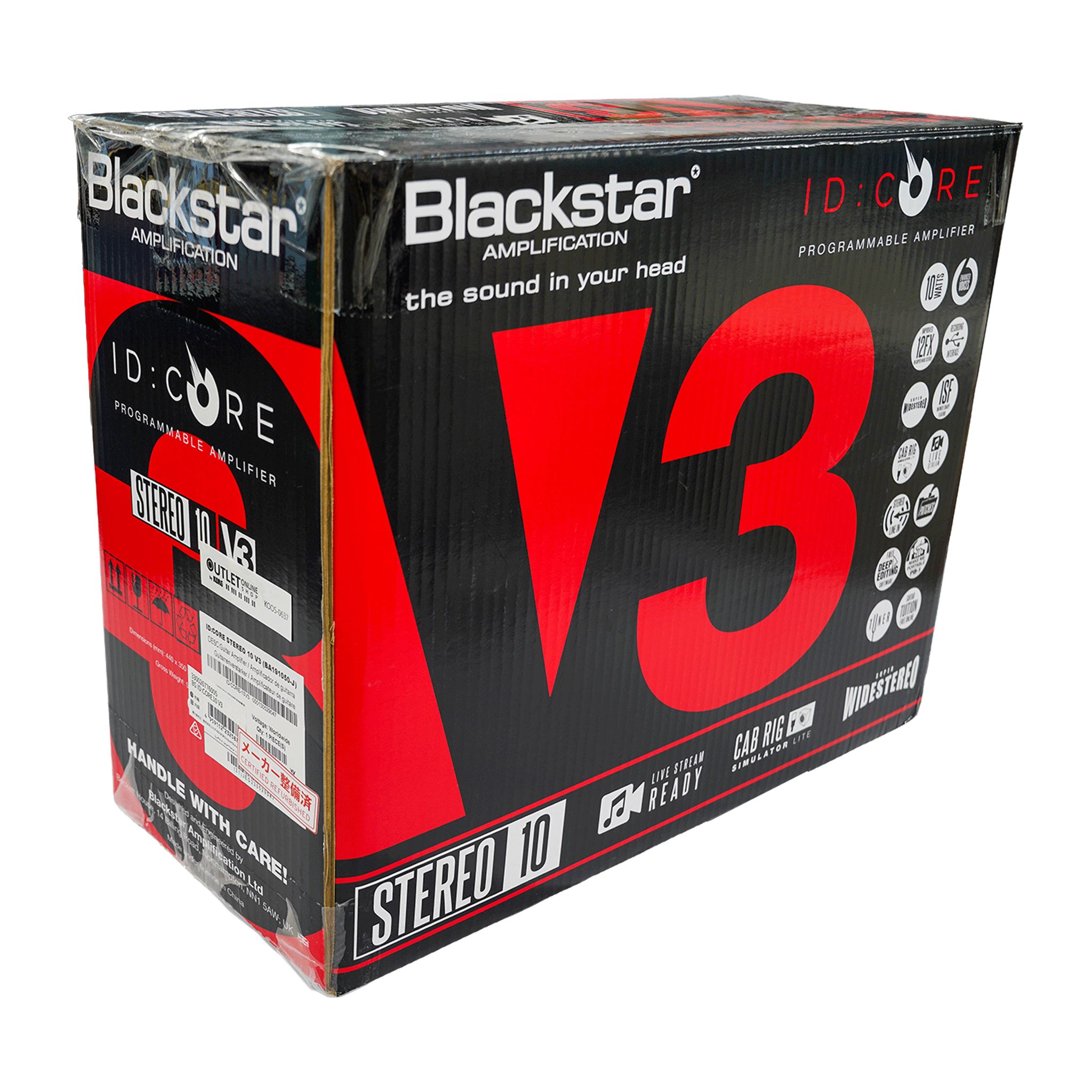Blackstar オーディオ・インターフェイス機能を搭載！便利なデジタルアンプ【ID:CORE 10 V3】