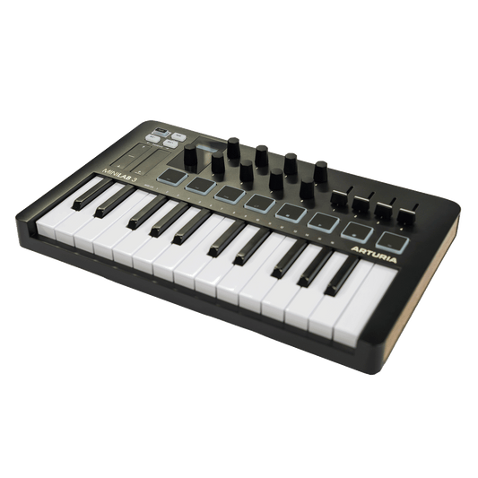 ARTURIA コンパクトなオールインワンMIDIコントローラー　【MINILAB 3 BLACK】