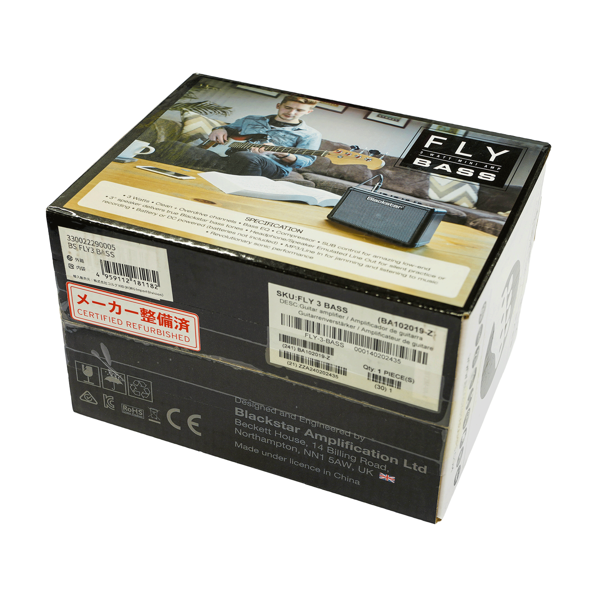 Blackstar コンパクトで革新的なベース用ミニアンプ【FLY3 BASS】
