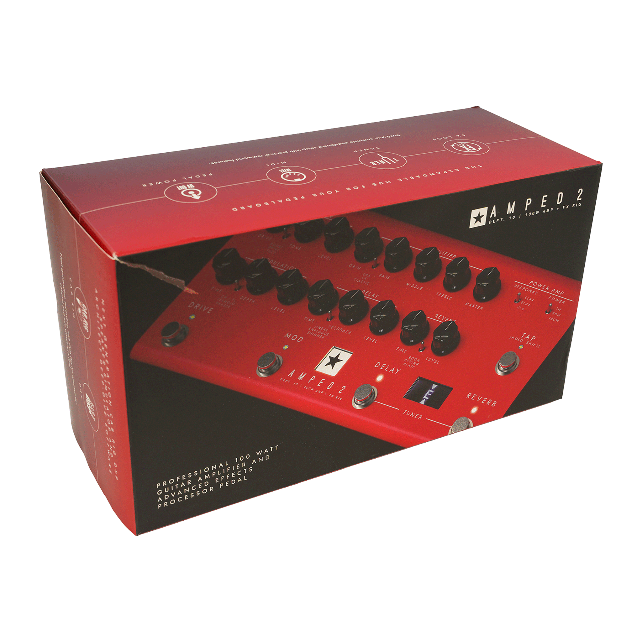 Blackstar 100Wアンプ＋FXをコンパクトなペダルに凝縮！【DEPT. 10 AMPED 2】