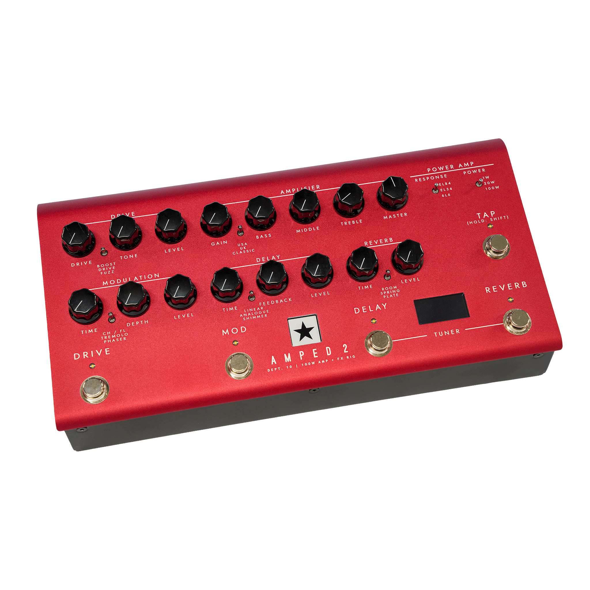 Blackstar 100Wアンプ＋FXをコンパクトなペダルに凝縮！【DEPT. 10 AMPED 2】
