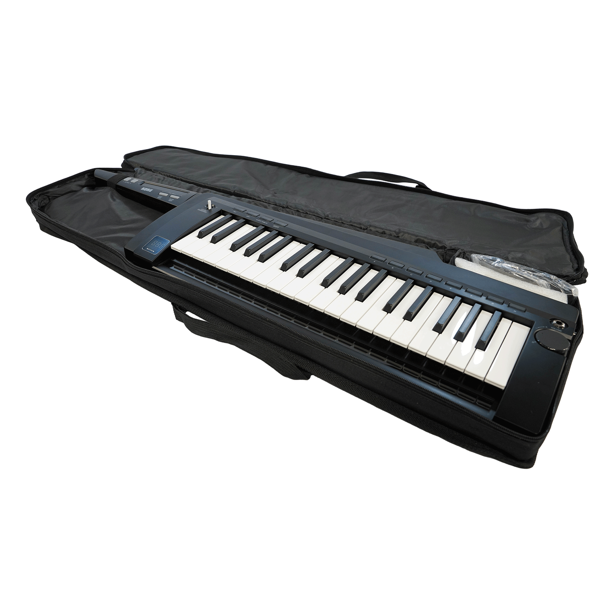 KORG キーボードもステージ上で動き回るならこれ！スタイリッシュなキーター【RK-100S 2BK】