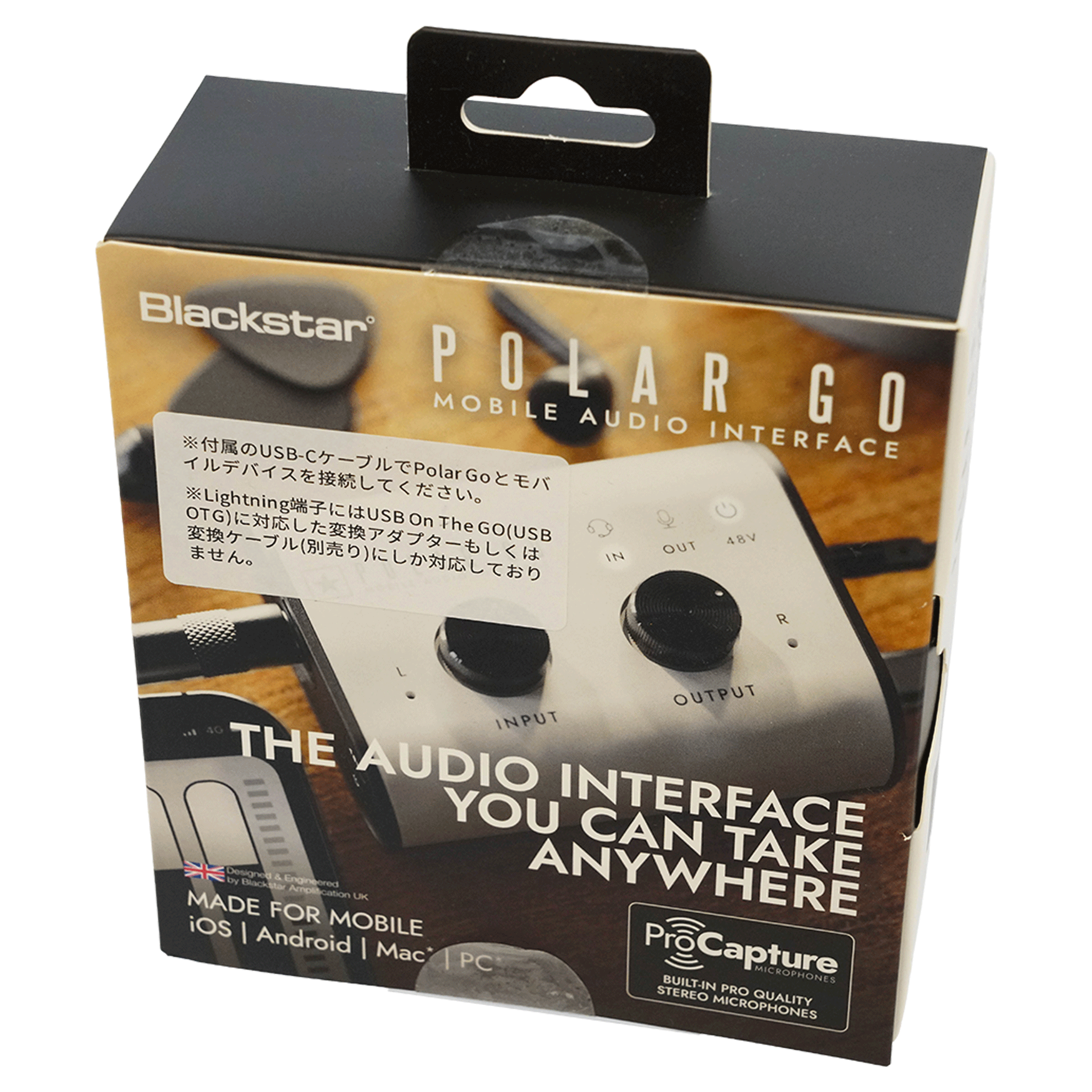 Blackstar ポケットサイズのオールインワン・ステレオ・レコーディング・インターフェース【POLAR GO】