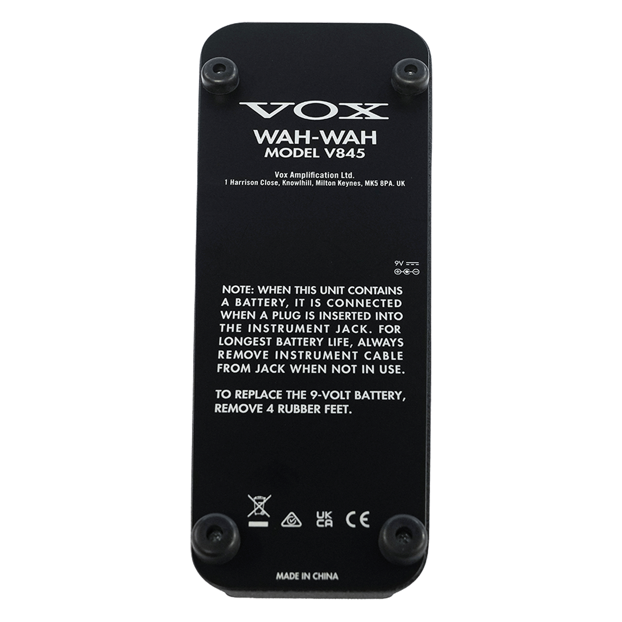 VOX クラシック・ワウ【V845 Wah Pedal】
