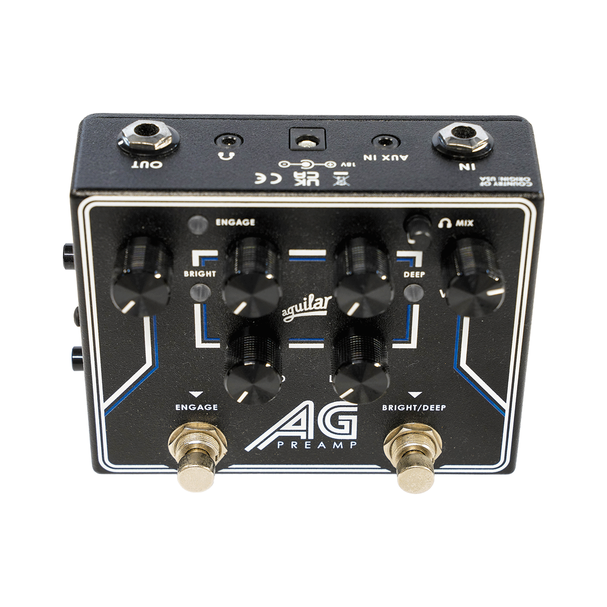 aguilar  アナログ・ベース用プリアンプにDIを搭載！【AGUILAR PEDAL AG PREAMP】