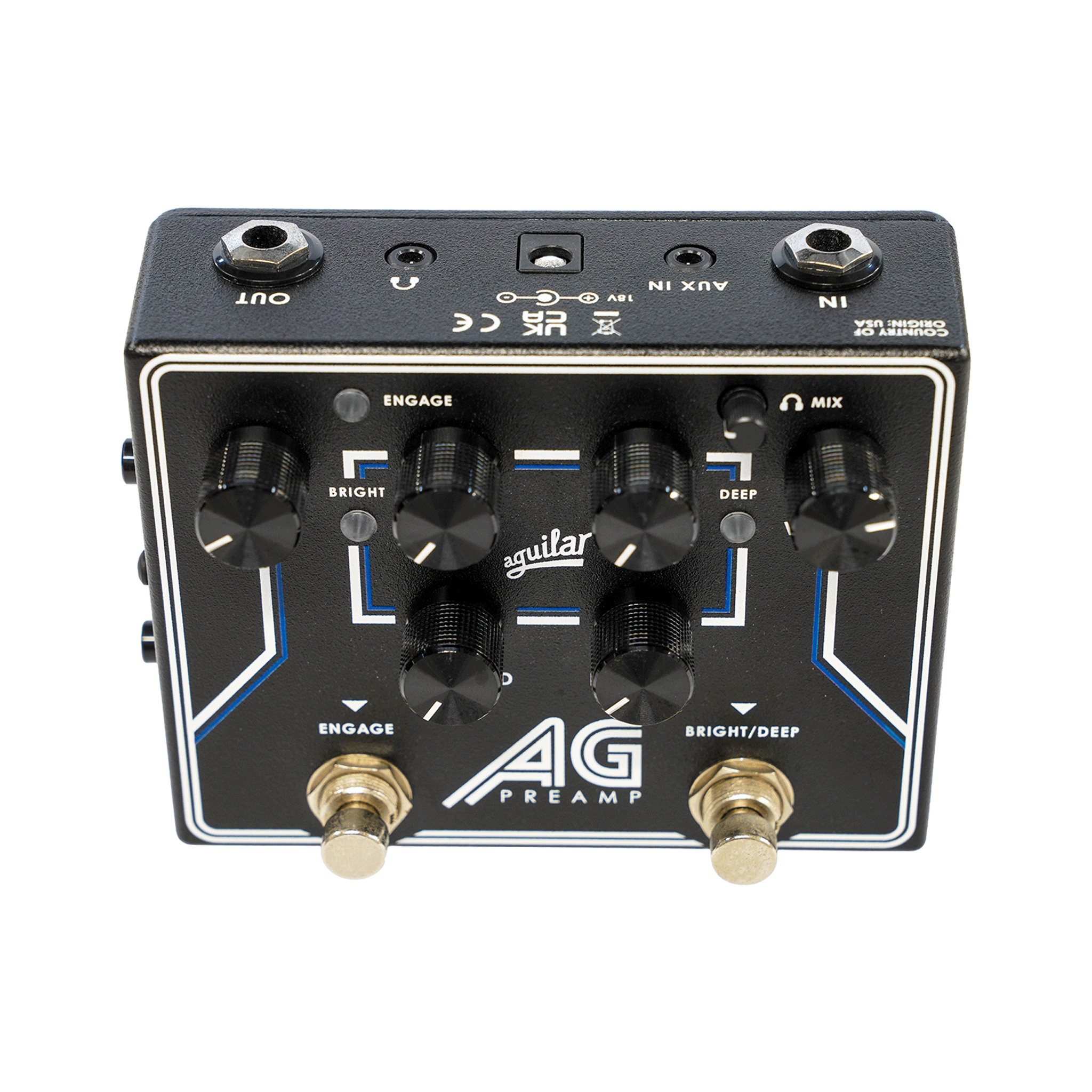 aguilar  アナログ・ベース用プリアンプにDIを搭載！【AGUILAR PEDAL AG PREAMP】
