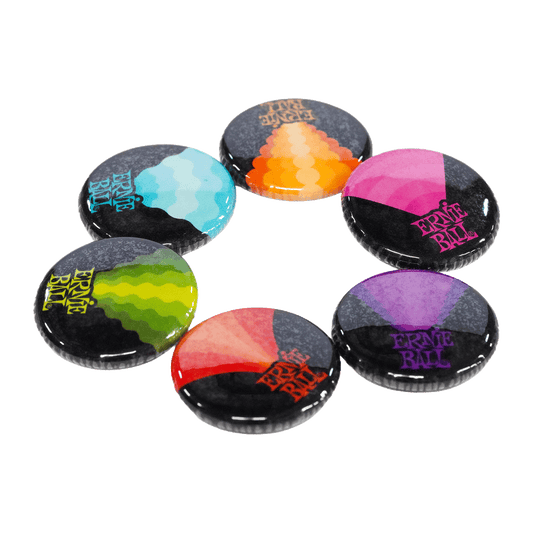 ERNIEBALL   おしゃれなピンバッジ！【RNR ASSORT BUTTON 6P】