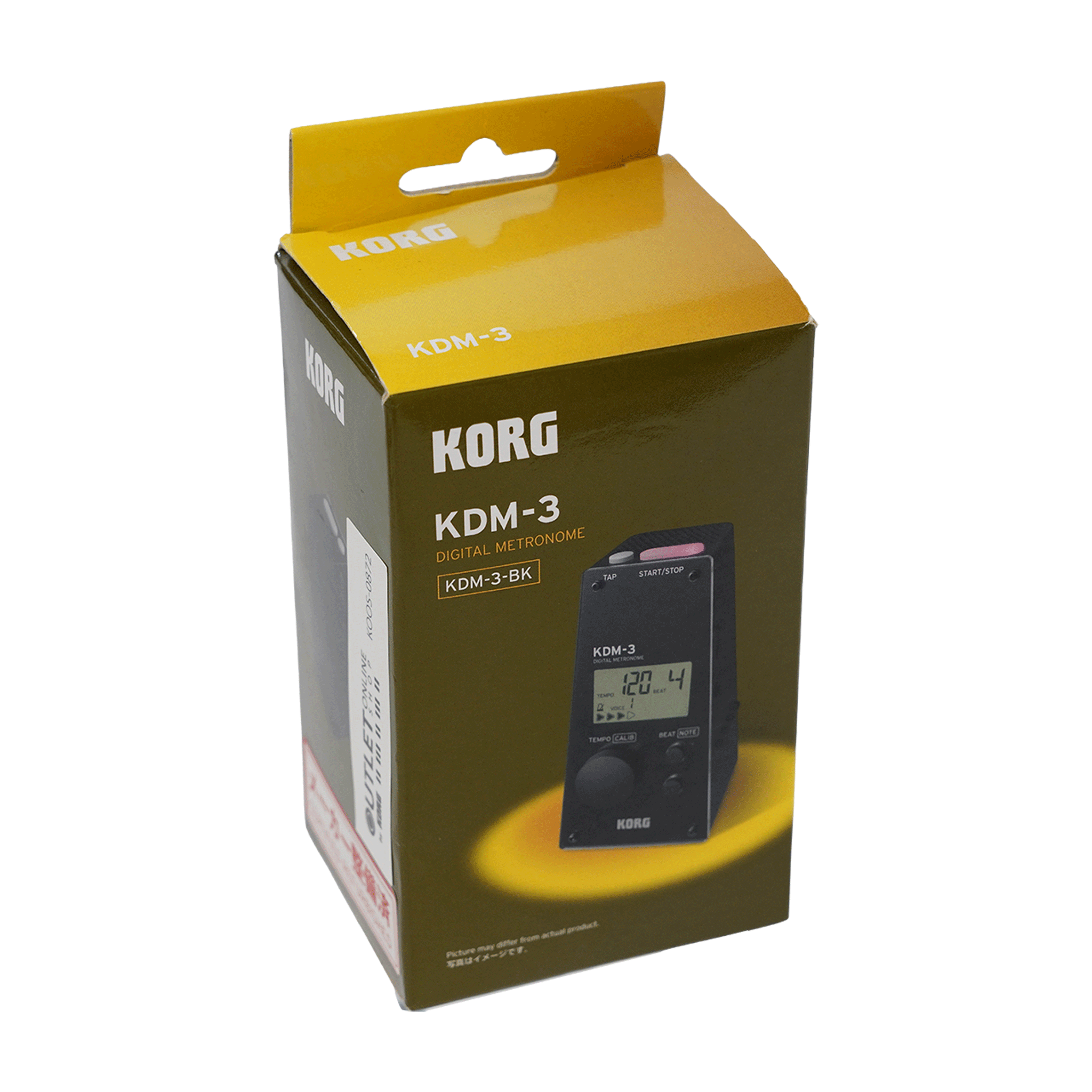 KORG 音が大きく電子だからテンポがずれない！電子メトロノーム【KDM-3 BK】