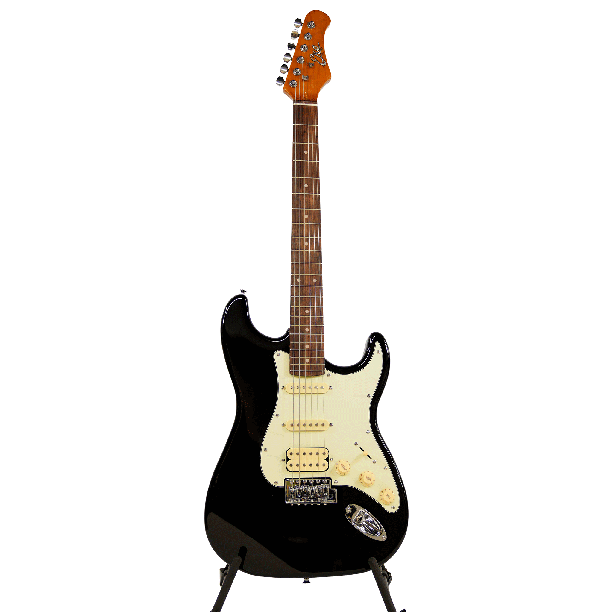 EKO シンプル＆風格漂う・SSHのP.U搭載！【EKO ST 350 BLACK】