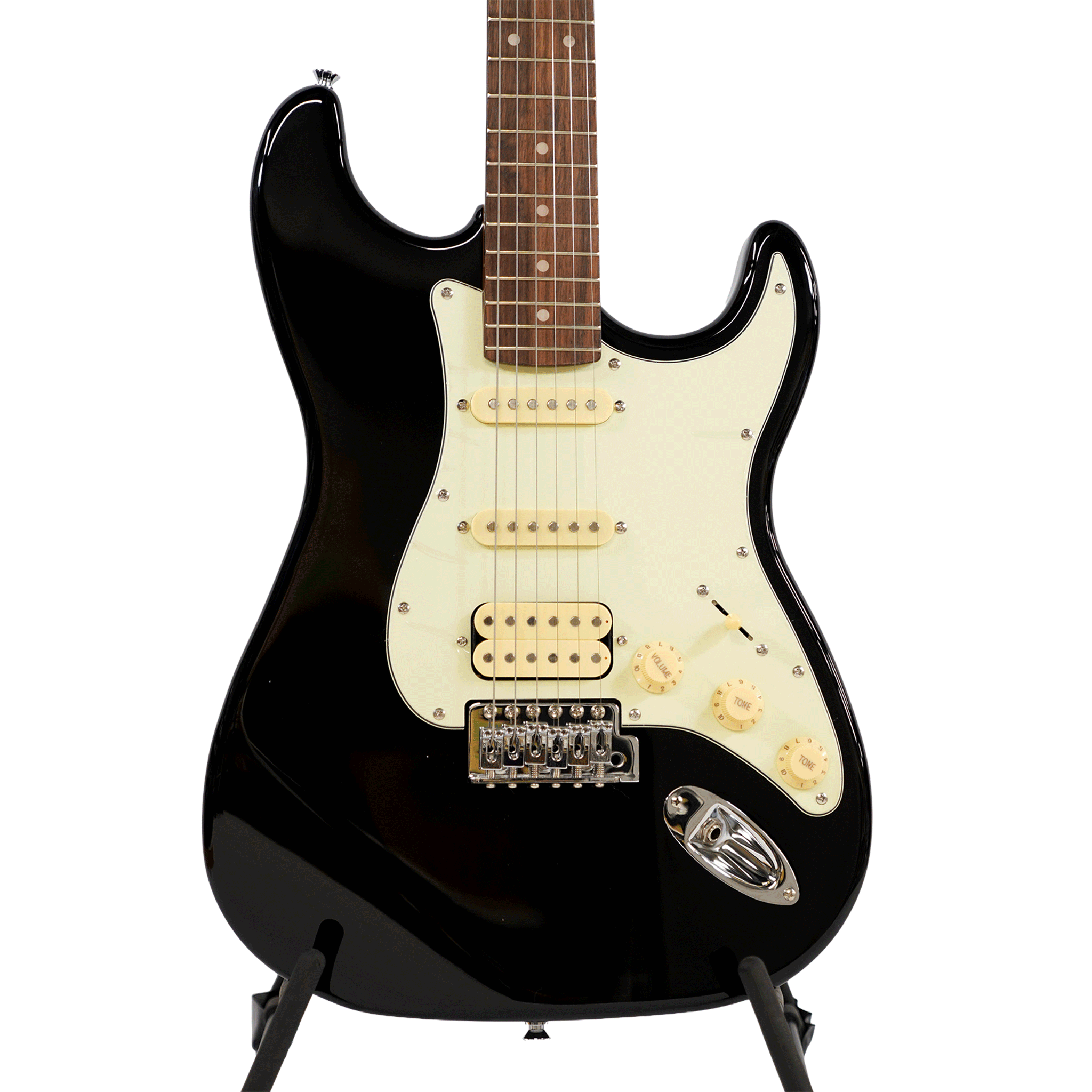 EKO シンプル＆風格漂う・SSHのP.U搭載！【EKO ST 350 BLACK】