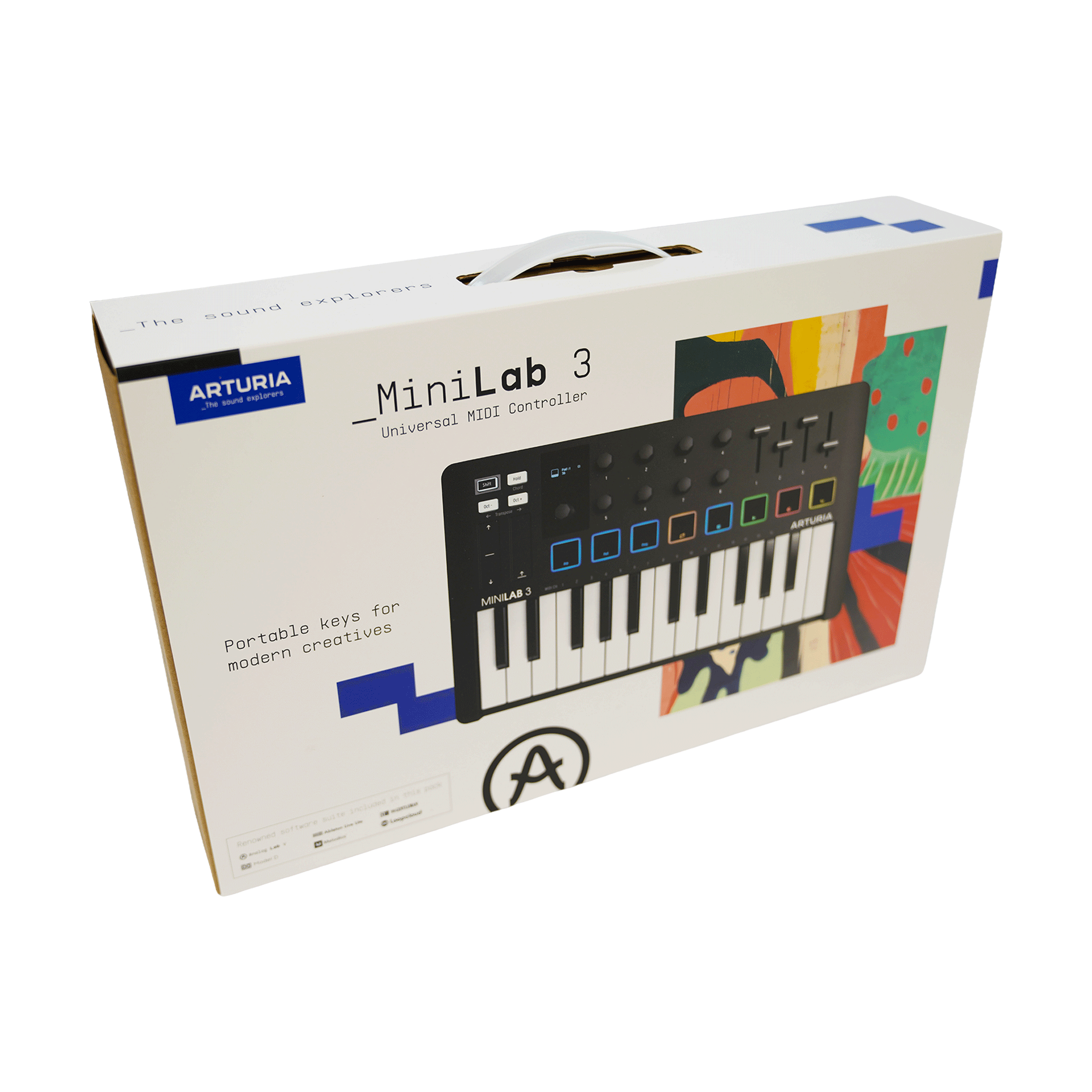 ARTURIA コンパクトなオールインワンMIDIコントローラー　【MINILAB 3 BLACK】