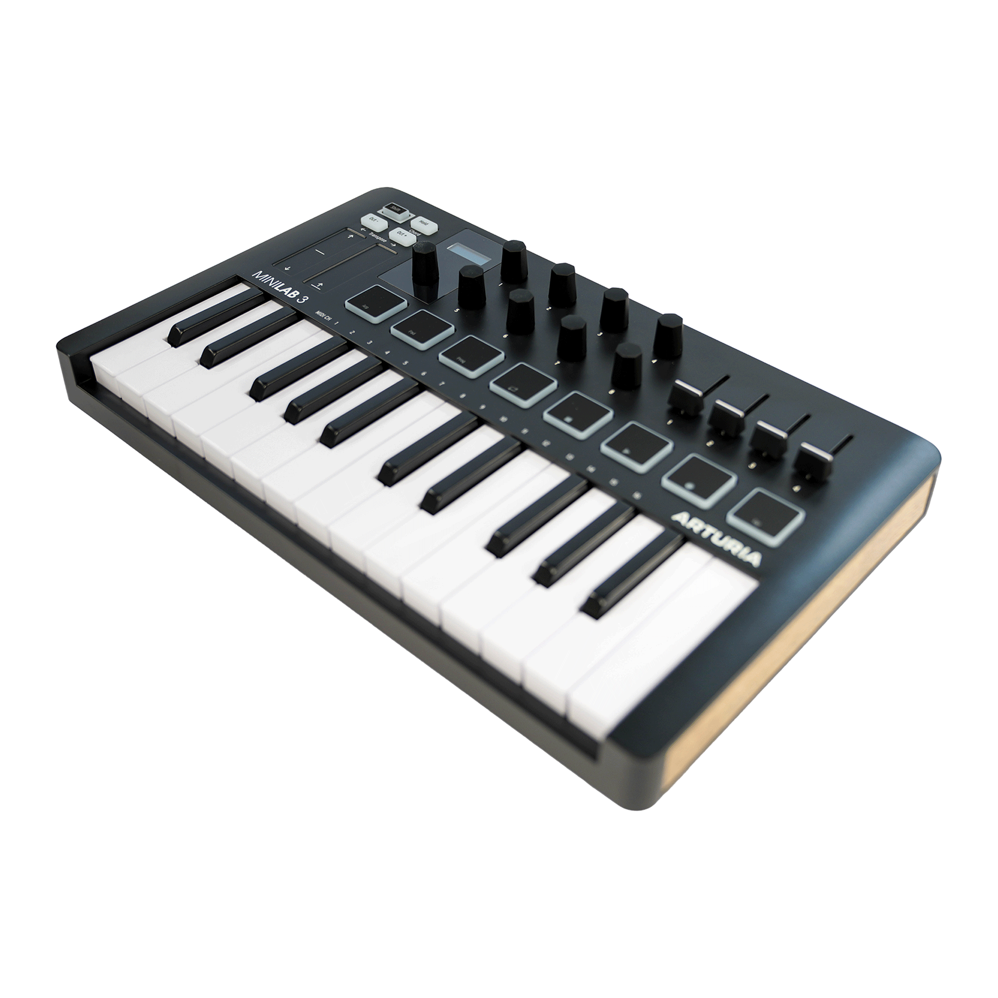 ARTURIA コンパクトなオールインワンMIDIコントローラー　【MINILAB 3 BLACK】