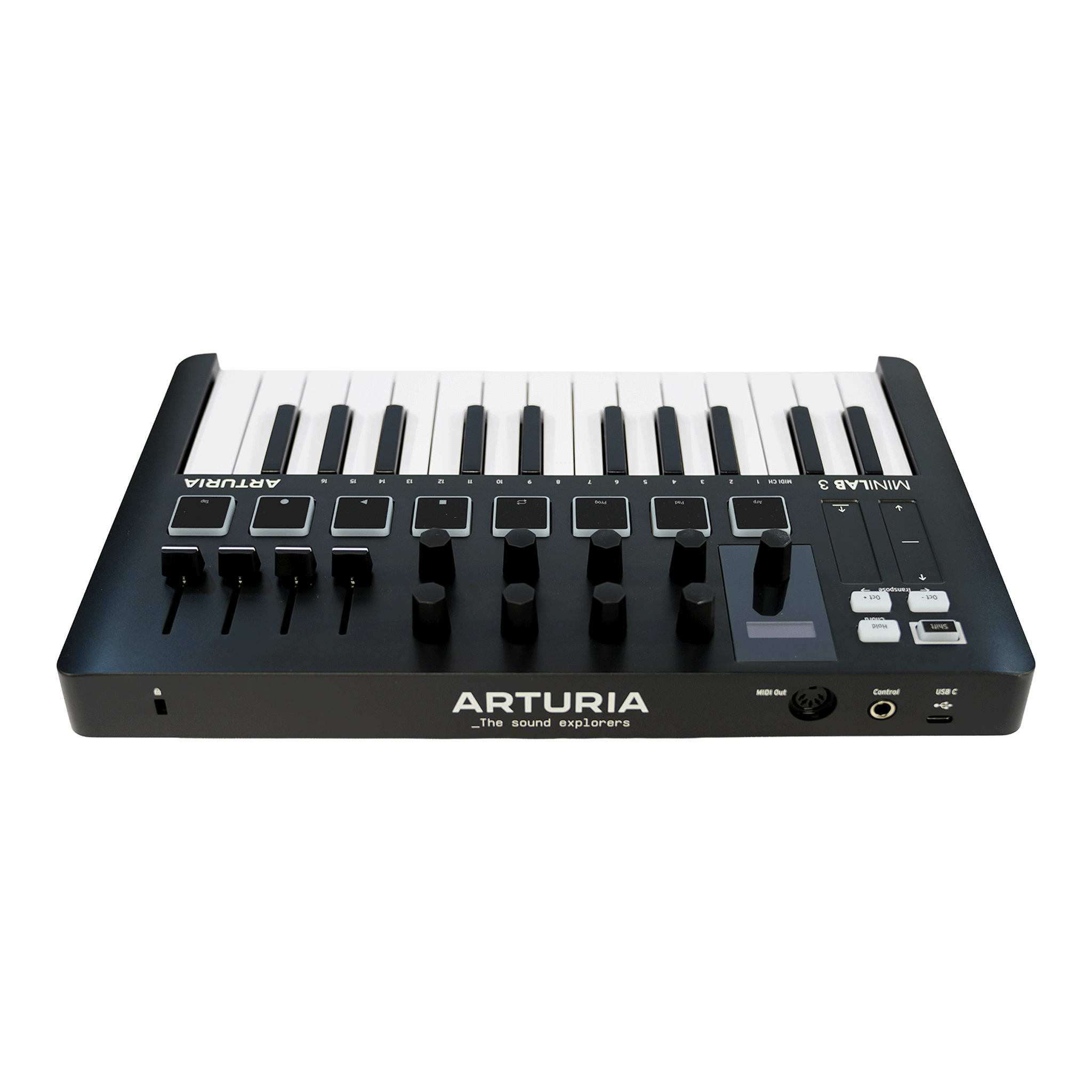ARTURIA コンパクトなオールインワンMIDIコントローラー　【MINILAB 3 BLACK】