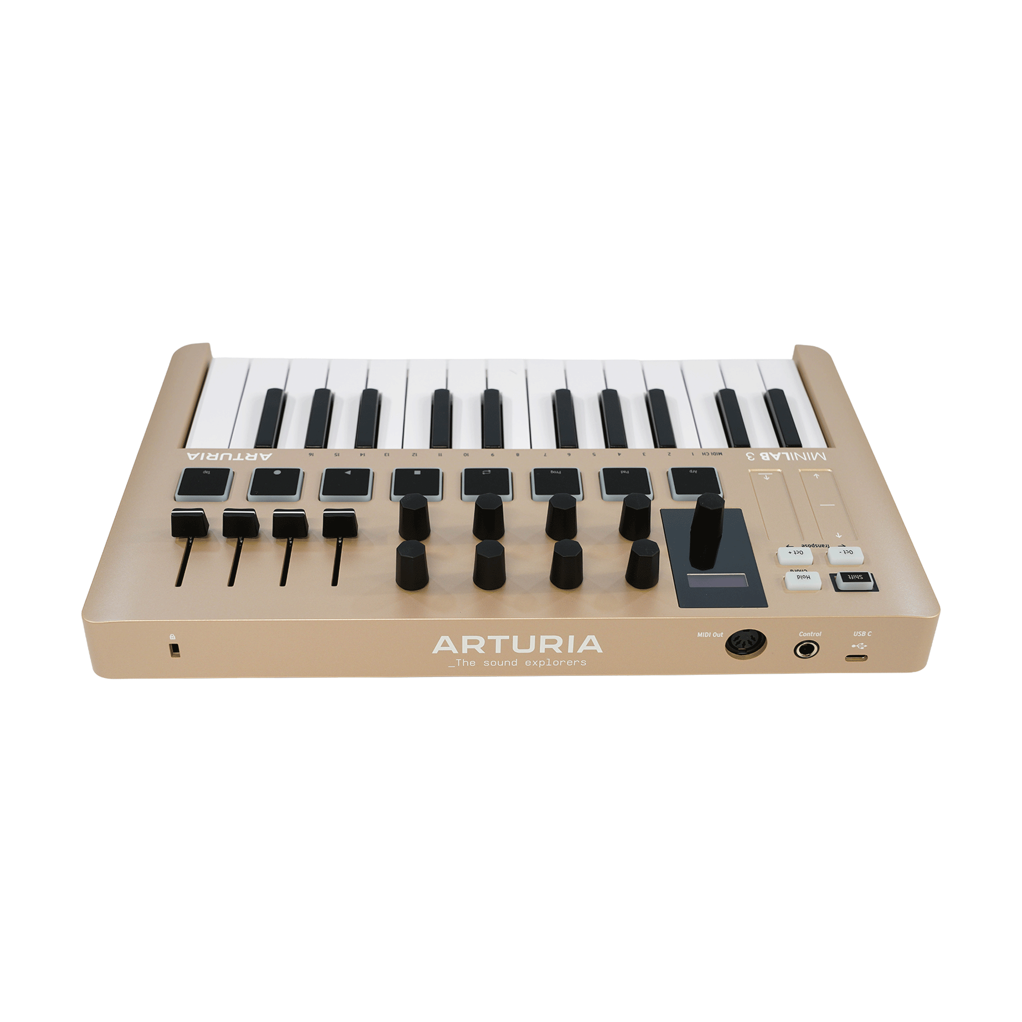 ARTURIA コンパクトなオールインワンMIDIコントローラー　【MINILAB 3 CHAMPAGNE】