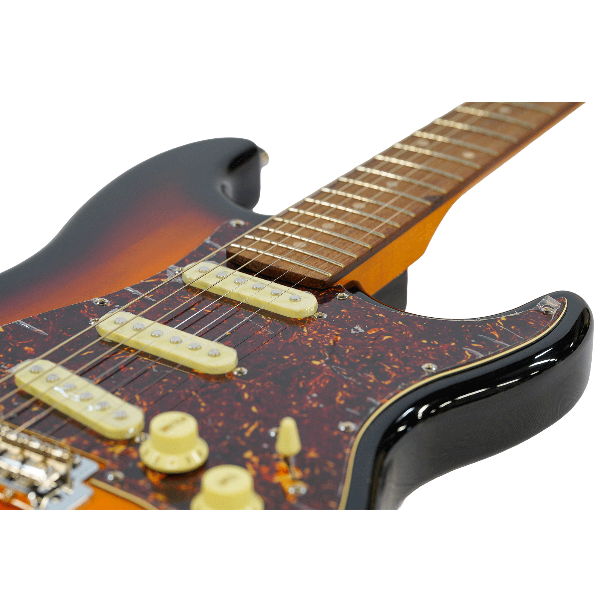 EKO キズありプライス！シンプル＆風格漂う・上位機種のスリーシングルP.U【EKO ST 400 SUNBURST】