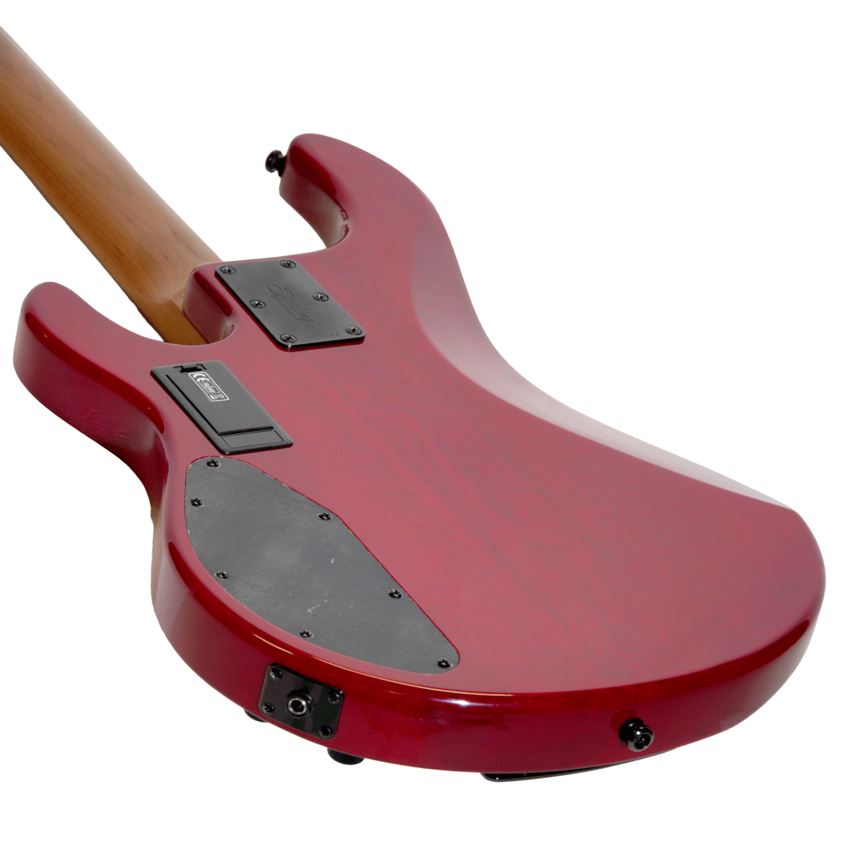 Sterling by Music Man エレキベース 【Ray35 HH Spalted Maple Blood Orange Burst】