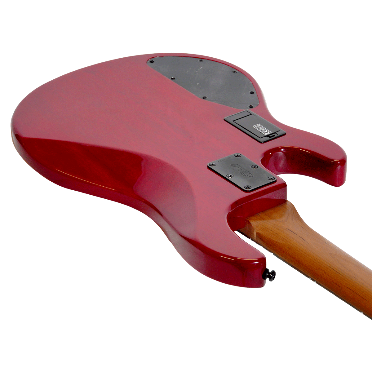Sterling by Music Man エレキベース 【Ray35 HH Spalted Maple Blood Orange Burst】