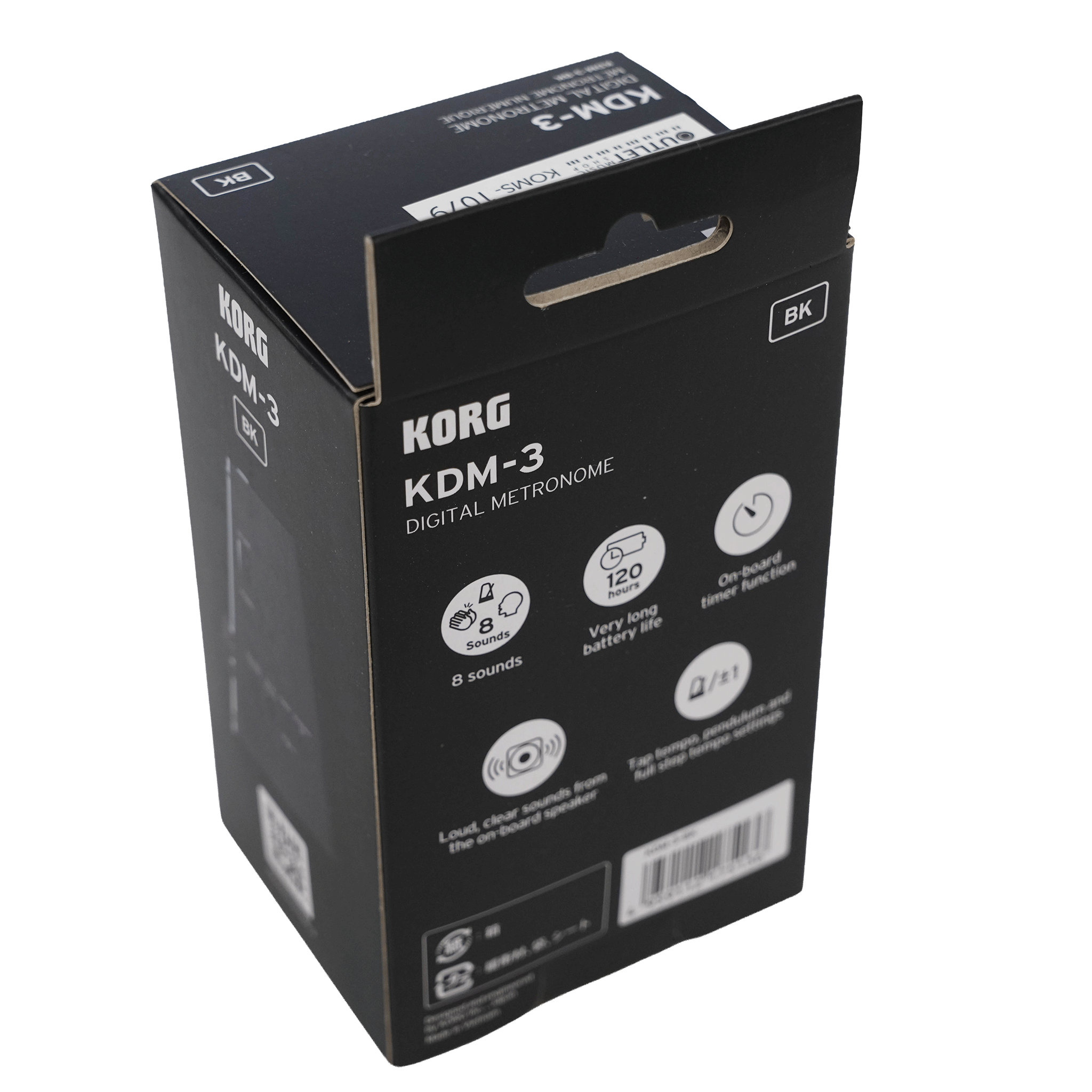 KORG 音が大きく電子だからテンポがずれない！電子メトロノーム【KDM-3 BK】