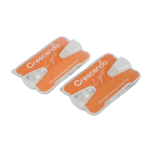 CRESCENDO 野外フェス、ライブを快適に！貴方の耳を守る【CRESCENDO LIGHT ORANGE＊2個セット】