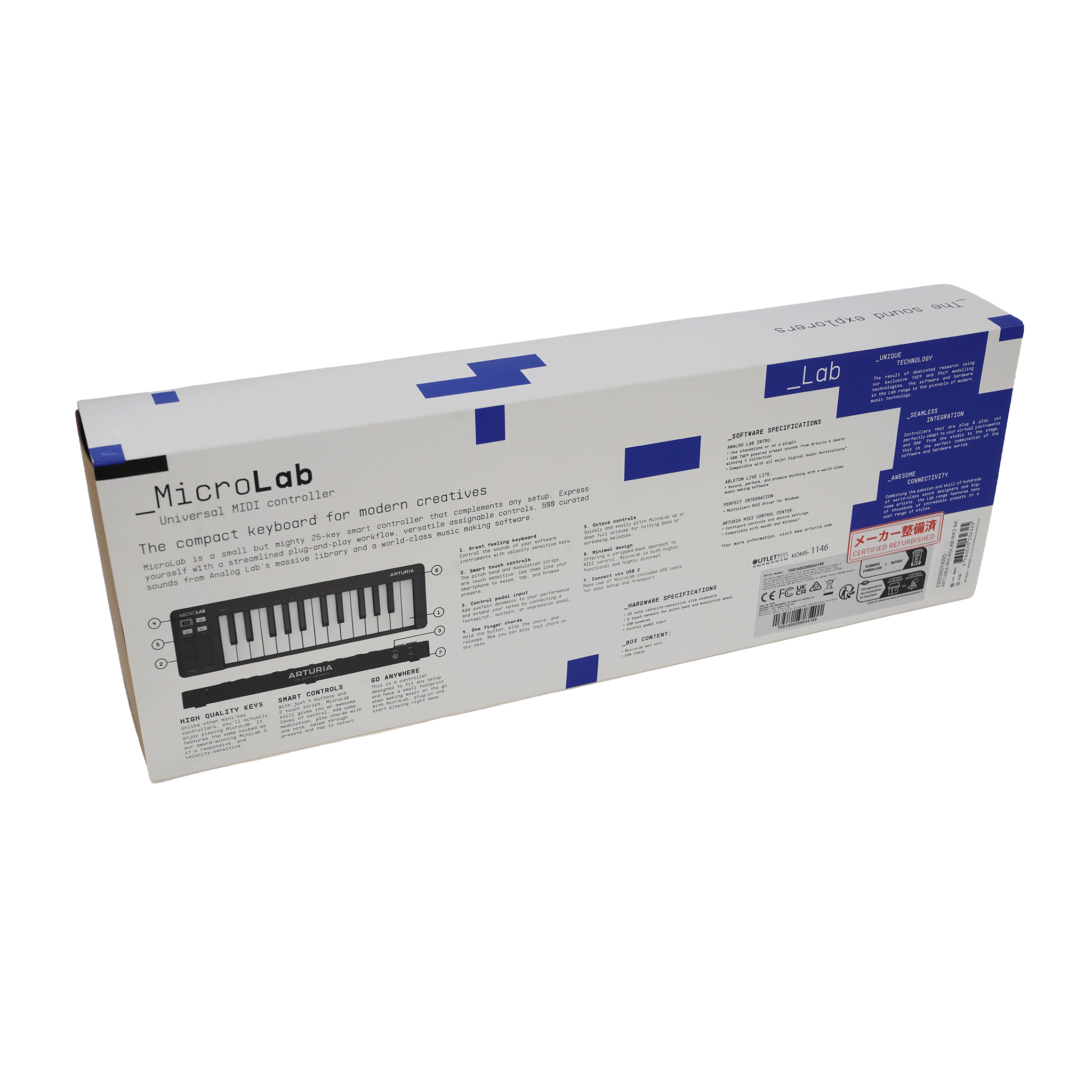 Arturia DTMにするならこれ！USB MIDIキーボード・コントローラー 【MicroLab mk3】