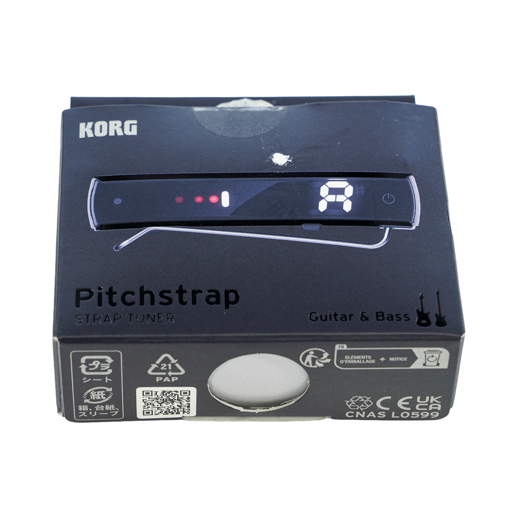 KORG 新発想のギター＆ベース・チューナー【Pitchstrap BK】