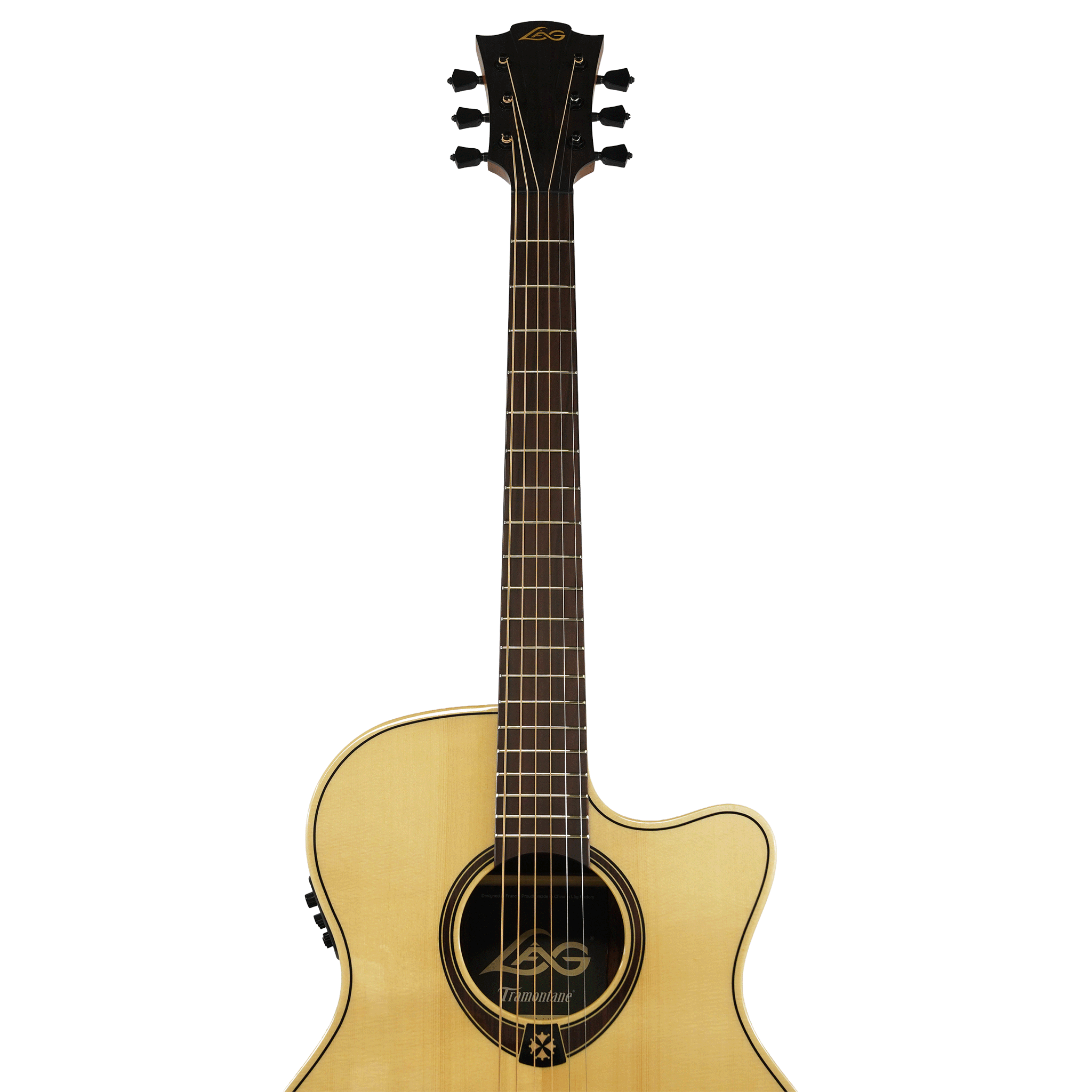 LAG エレアコ、ピックアップ搭載のアコースティックギター【T218ACE AUDITORIUM CTW EL】