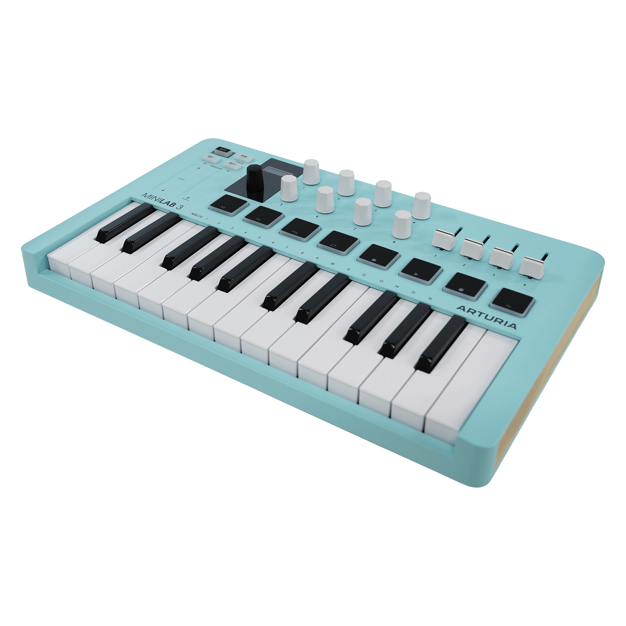ARTURIA ソフトも充実！DTMに最適！オールインワンMIDIコントローラー【MINILAB 3 AQUAMARINE】