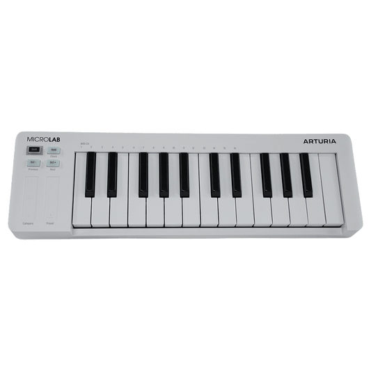 Arturia DTMをするならこれ！USB MIDIキーボード・コントローラー 【MicroLab mk3 WH】