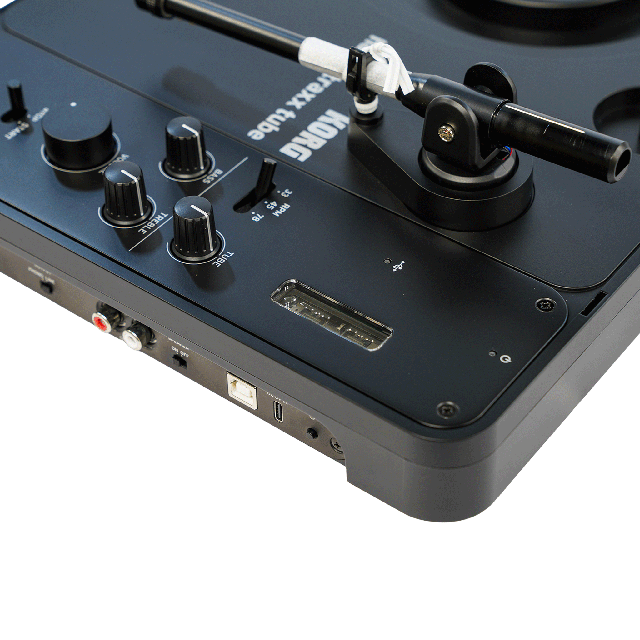 KORG 次世代真空管「Nutube」を搭載したレコード・プレーヤー【HNDYTRX TUBE】