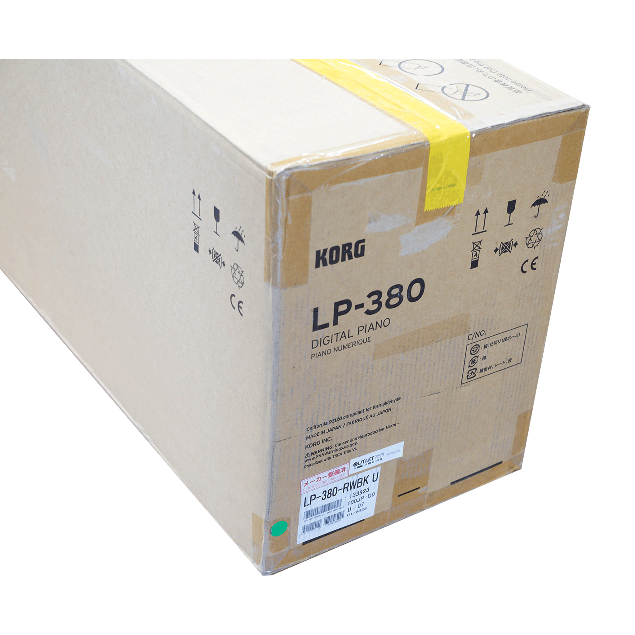 KORG 日本製デジタル・ピアノ・OUTLETだけど1年保証付き！【LP-380-RWBK U】