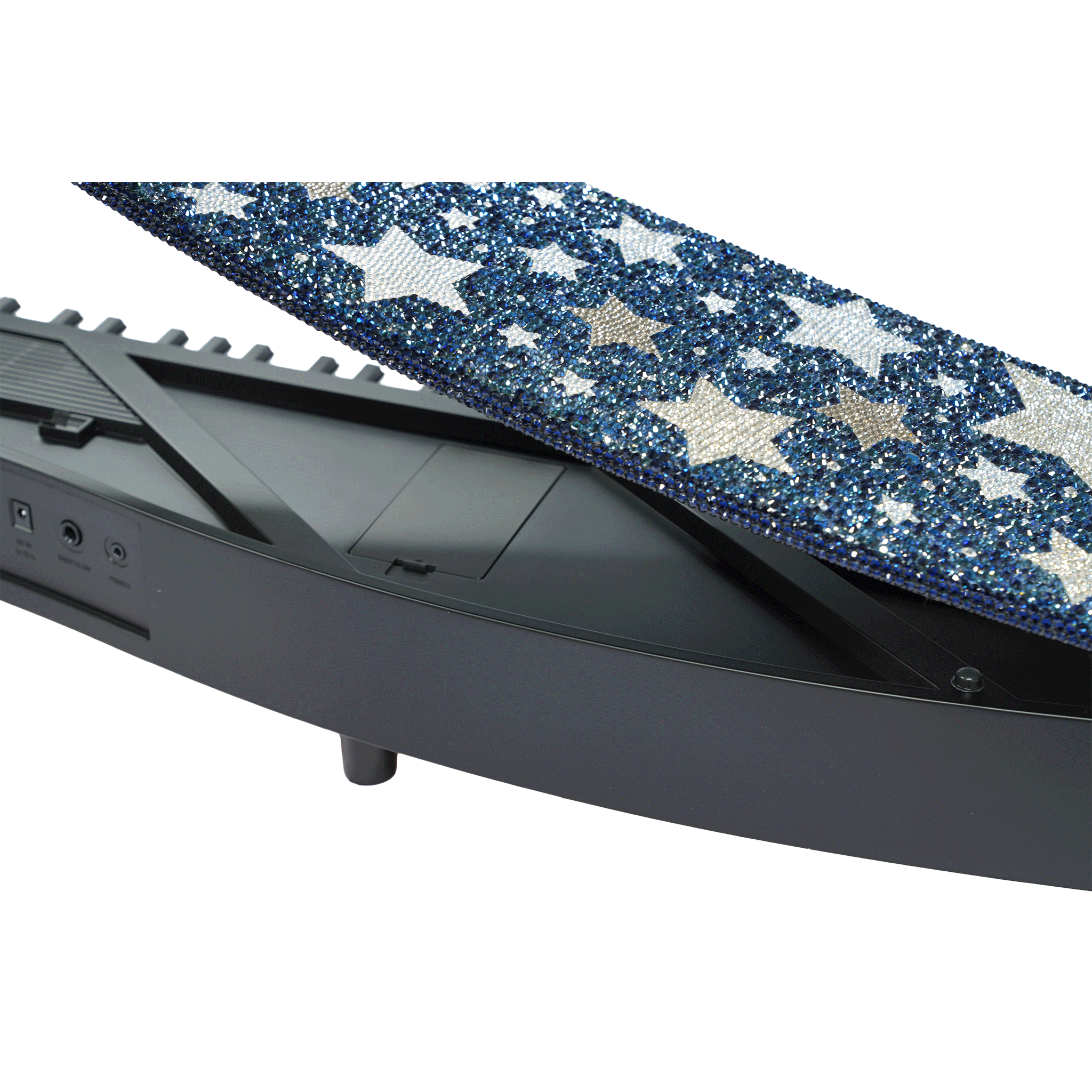 KORG 天板にスワロフスキーを散りばめました！ショップ限定【microPIANO Starlight Blue】