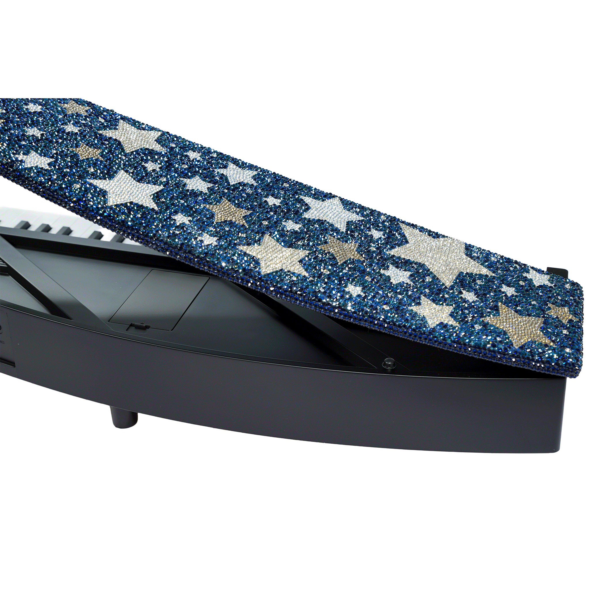 KORG 天板にスワロフスキーを散りばめました！ショップ限定【microPIANO Starlight Blue】