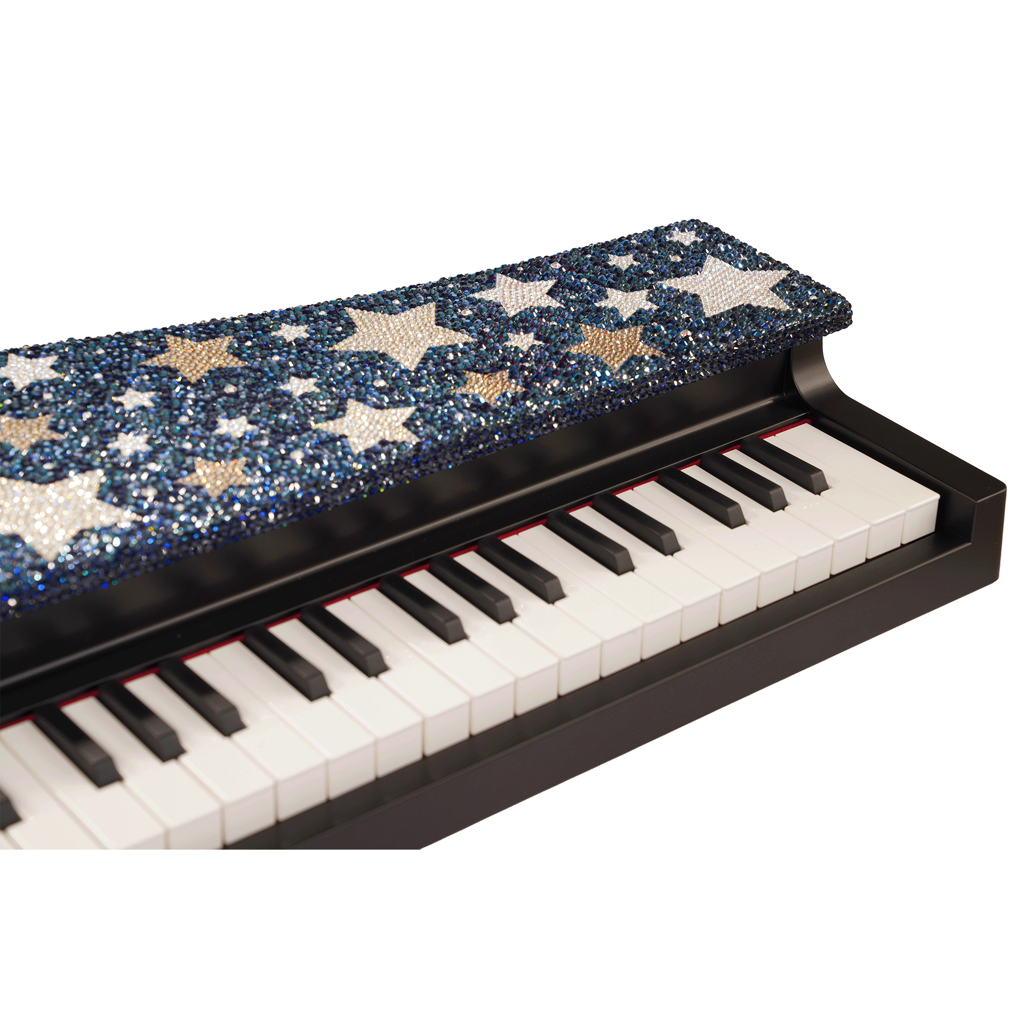 KORG 天板にスワロフスキーを散りばめました！ショップ限定【microPIANO Starlight Blue】